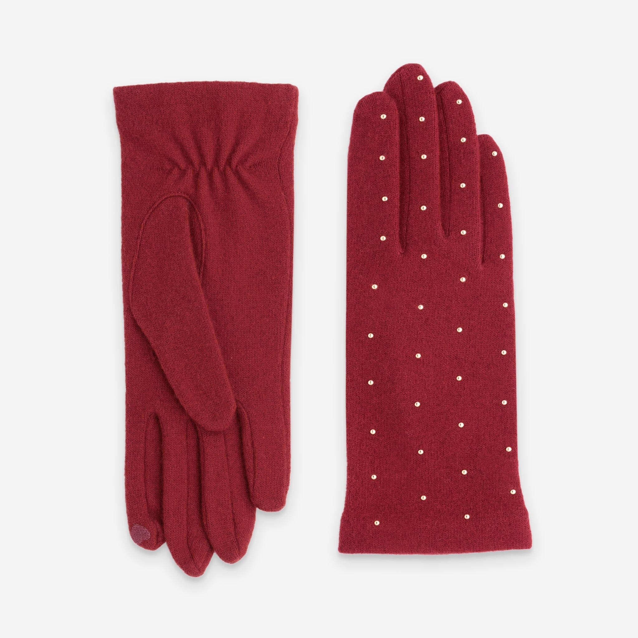 Gants 80% laine 20% nylon-Tactile-31137NF Gants laine femme Glove Story Rouge TU 