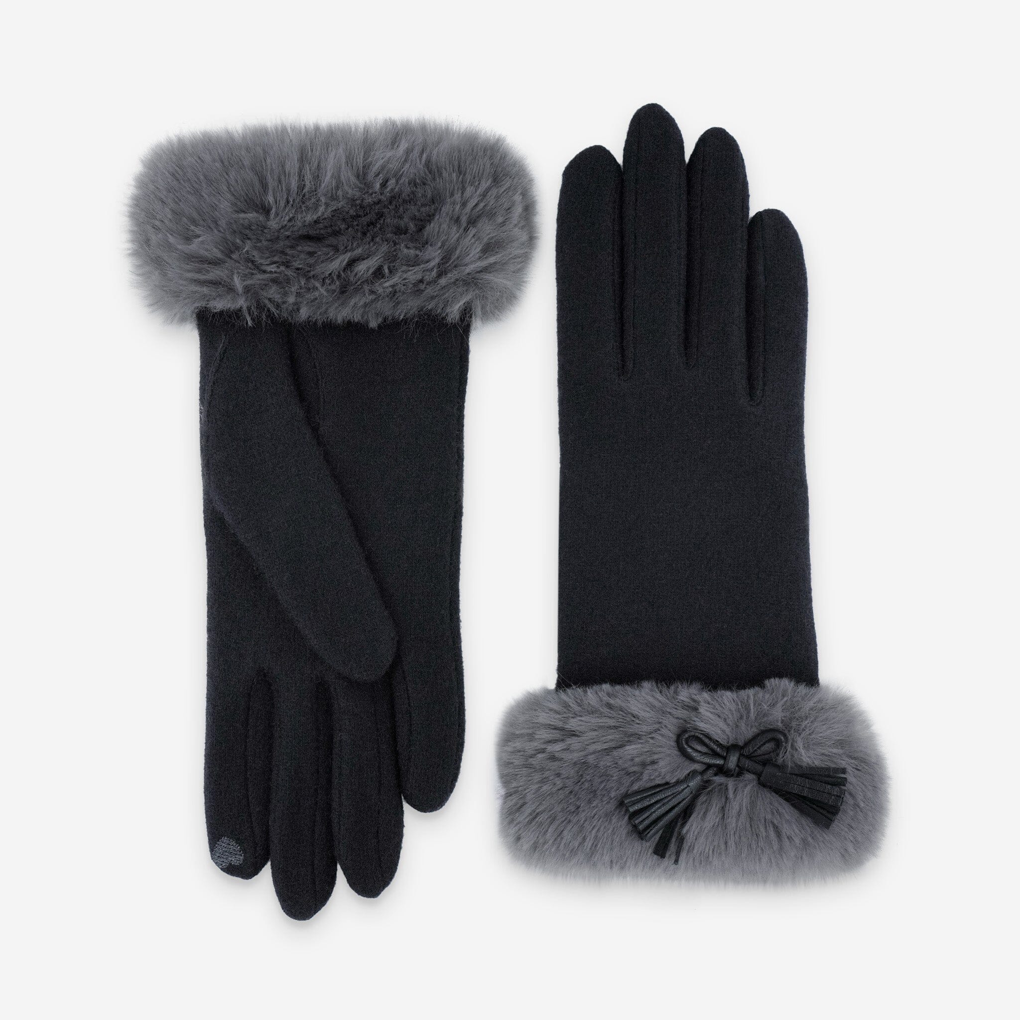 Gants 80% laine 20% nylon-Tactile-31168NF Gants laine femme Glove Story Noir TU 