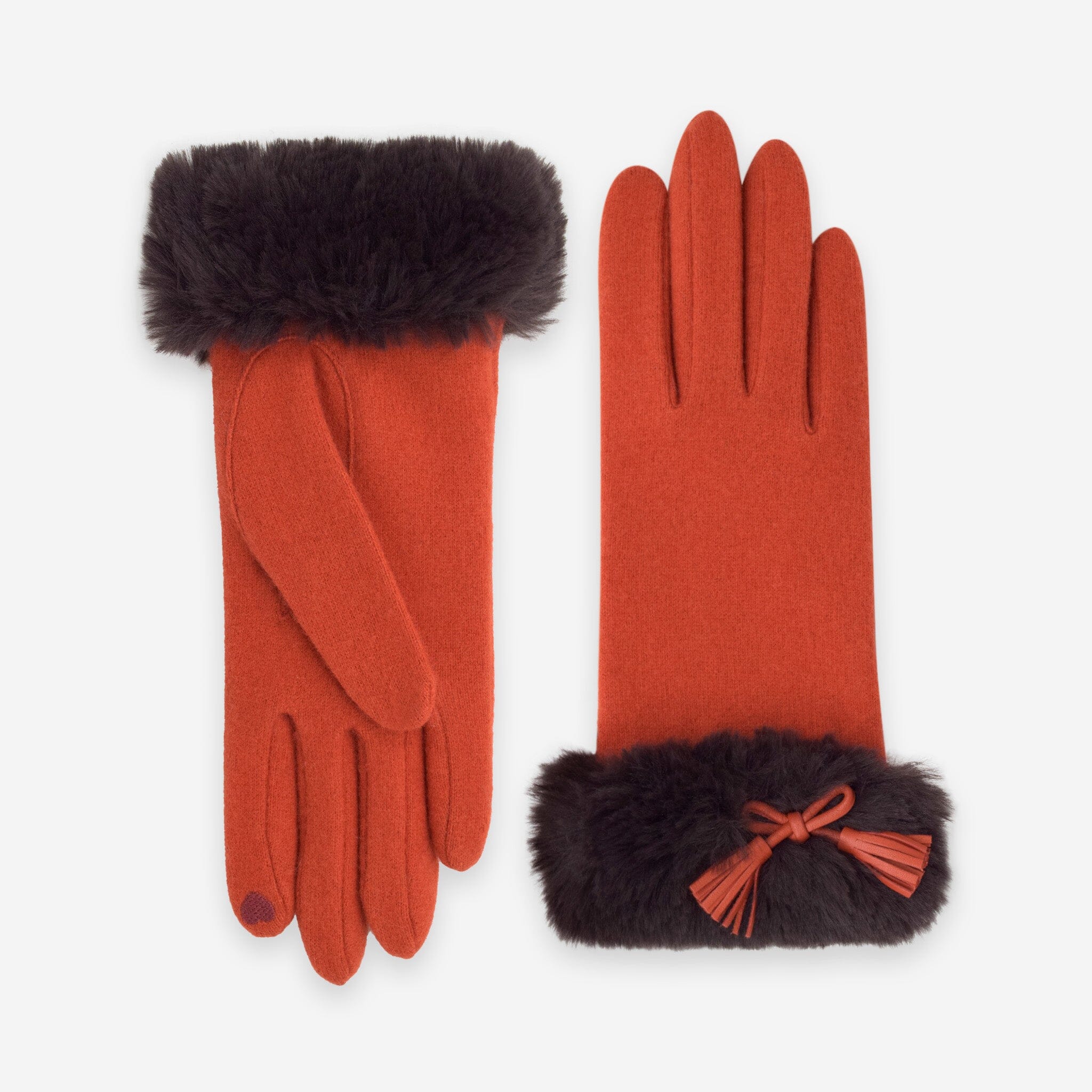 Gants 80% laine 20% nylon-Tactile-31168NF Gants laine femme Glove Story Orange TU 