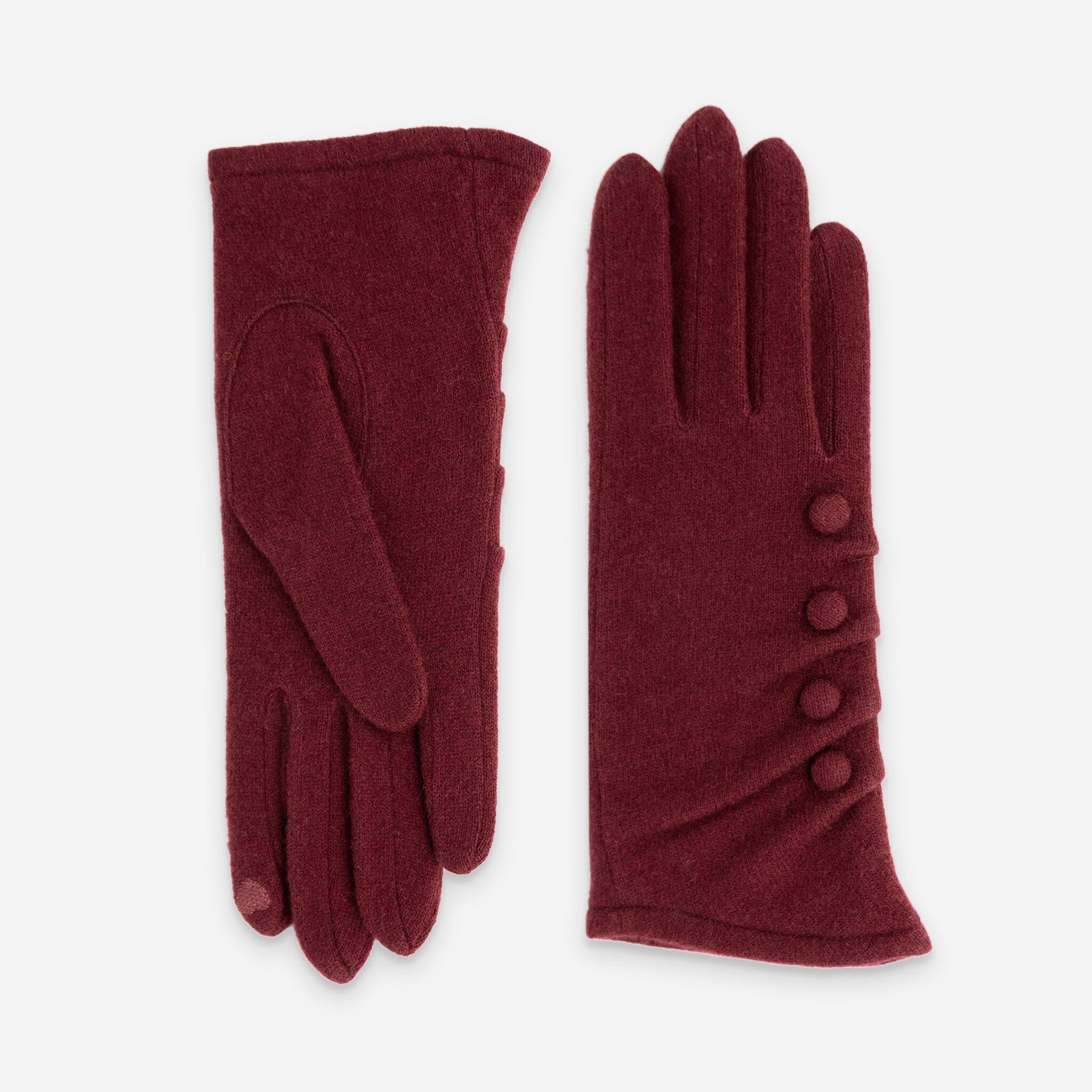 Gants 80% laine 20% nylon-Tactile-31175NF Gants laine femme Glove Story Bordeaux TU 