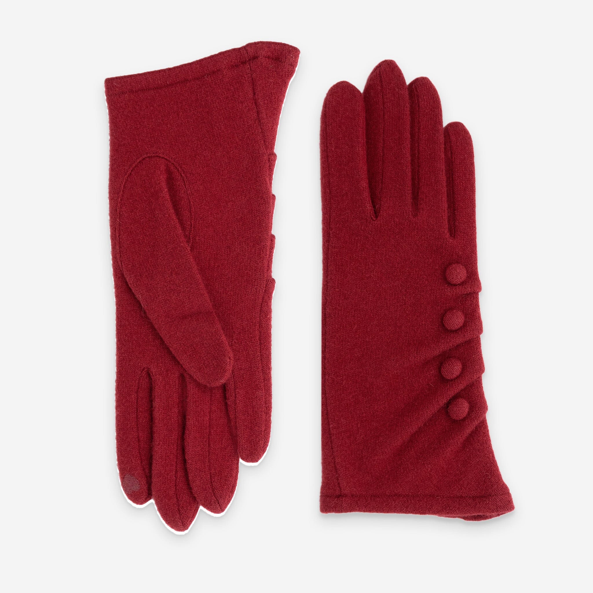 Gants 80% laine 20% nylon-Tactile-31175NF Gants laine femme Glove Story Rouge TU 