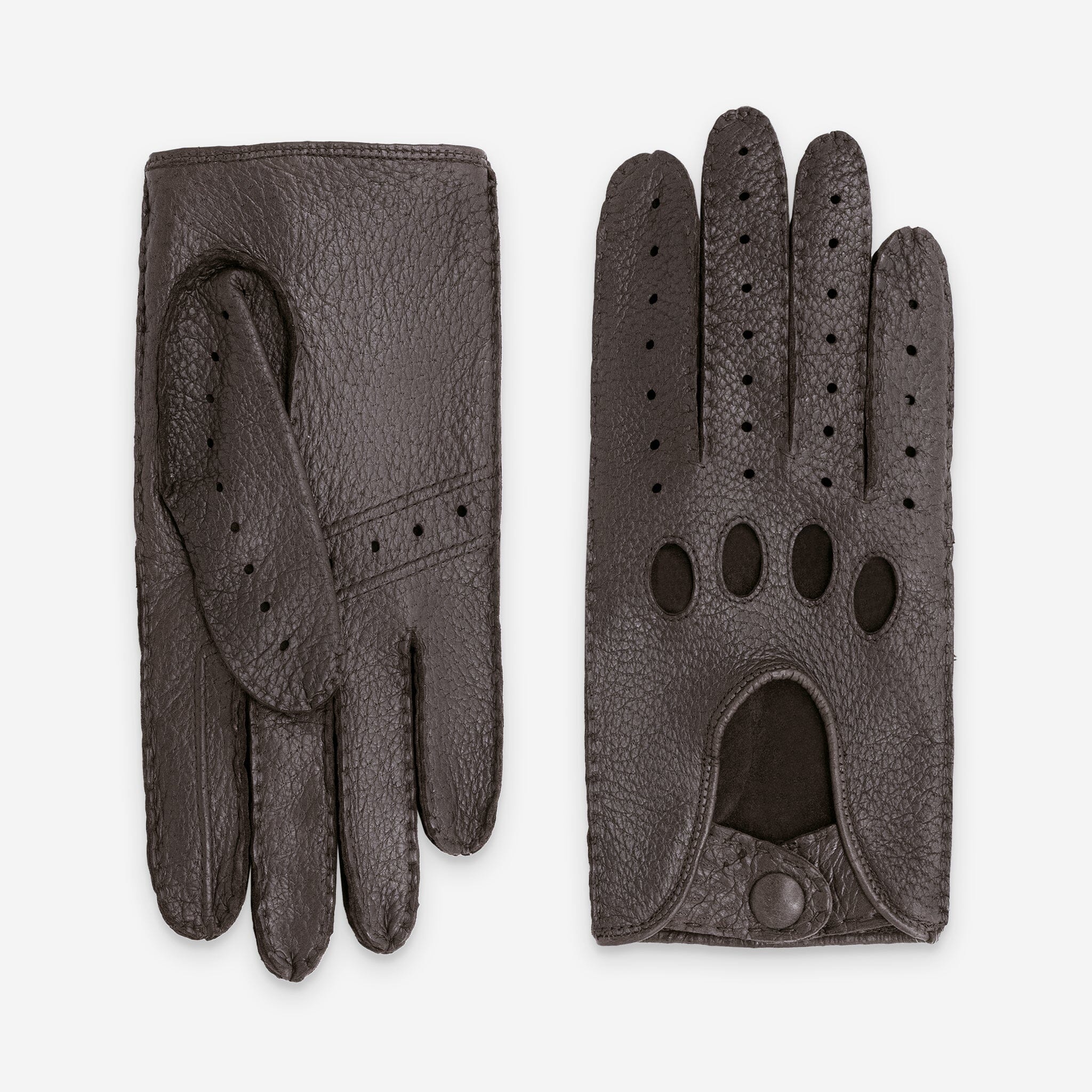 Gants conduite Homme Pecari-non double-22114NF Gants de conduite homme Glove Story Brun 7.5 