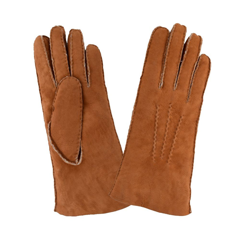 Gants cuir-100% curly-mouton retourné-21154CU Gant Glove Story Camel 6.5 