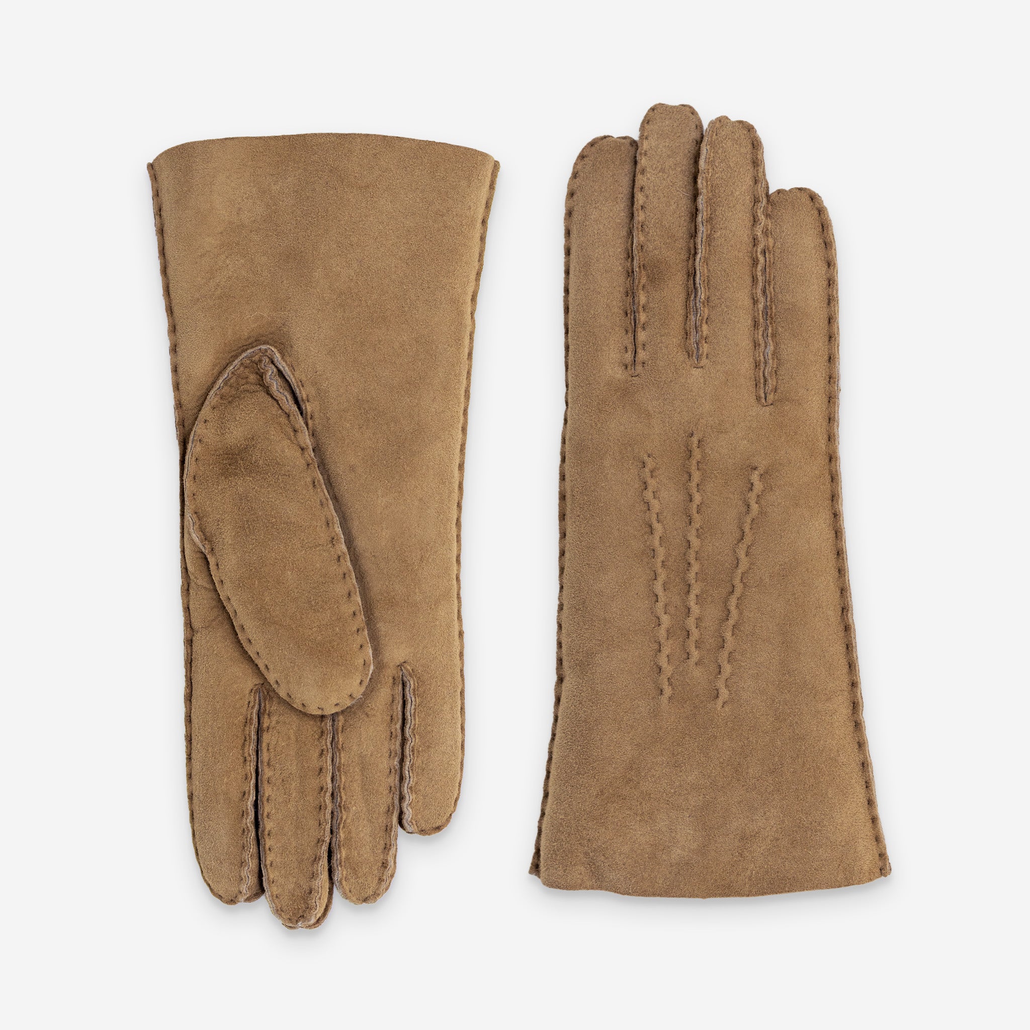 Gants cuir 100% mouton-21644SH Gants cuir femme prestige Glove Story Camel 6.5 