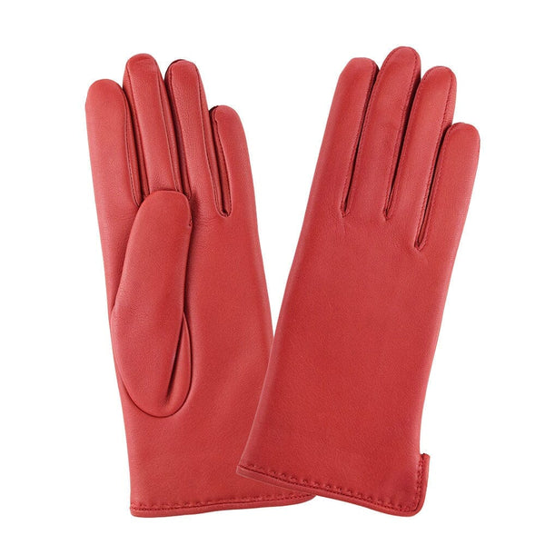 Gants cuir agneau-100% cachemire-21006CA Gant Glove Story Rouge 6.5 