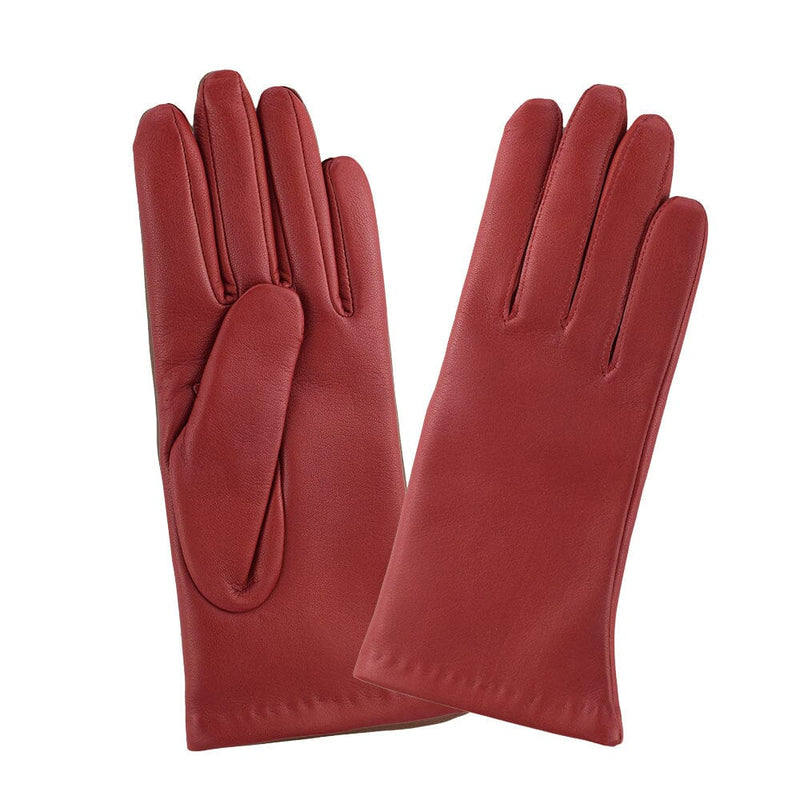 Gants cuir agneau-100% cachemire-21283CA Gant Glove Story Rouge 6.5 