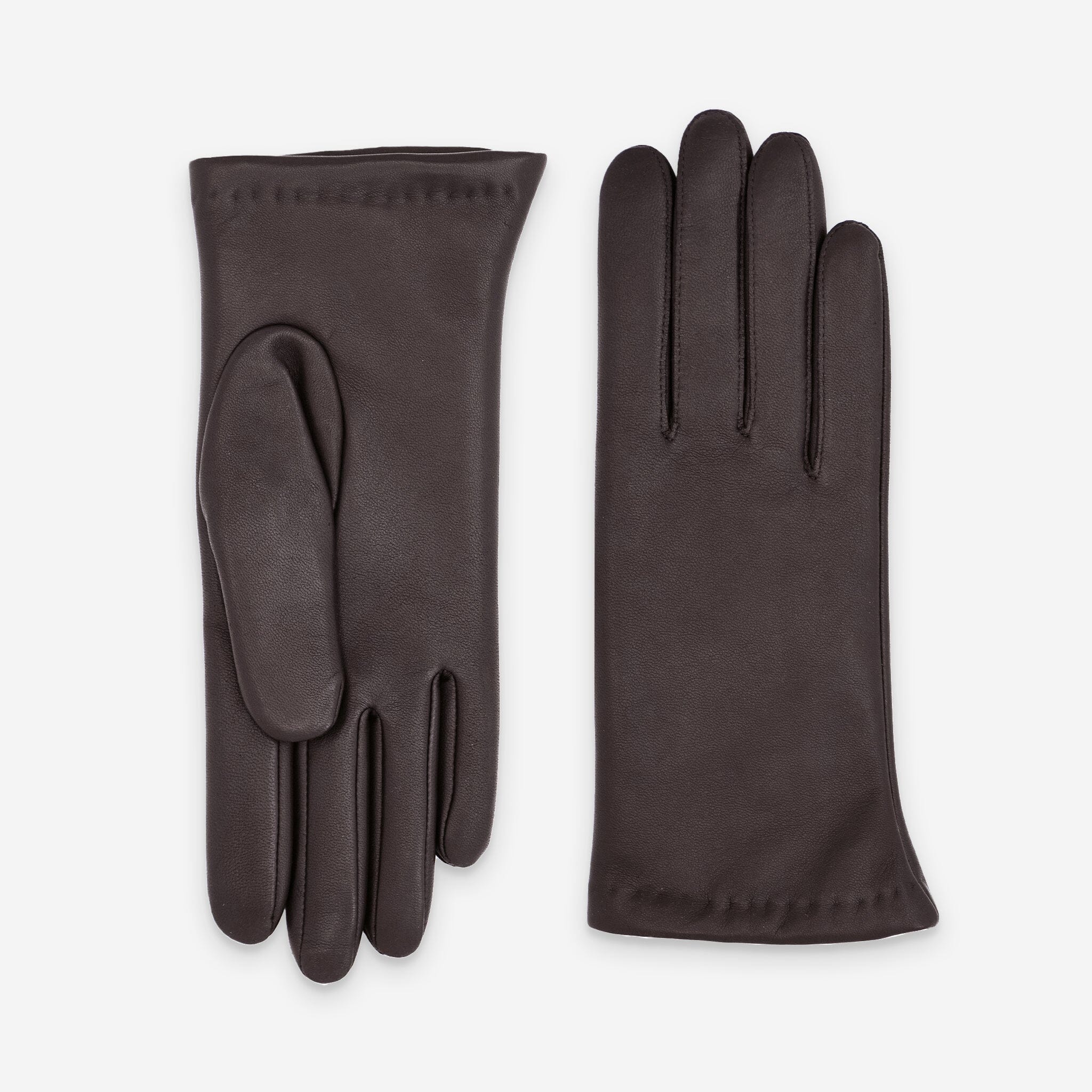 Gants cuir agneau-100% cachemire-21283CA Gants cuir femme prestige Glove Story Choco 6.5 