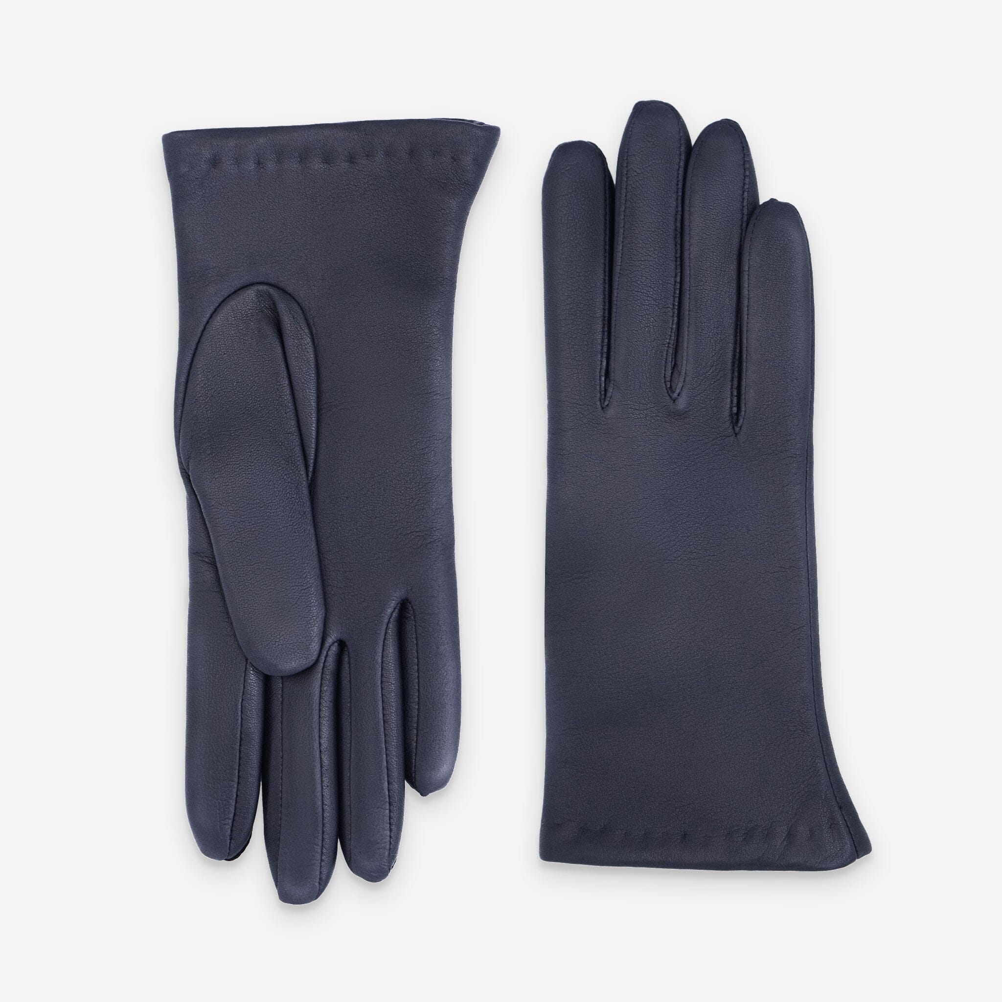 Gants cuir agneau-100% cachemire-21283CA Gants cuir femme prestige Glove Story Deep Blue 6.5 