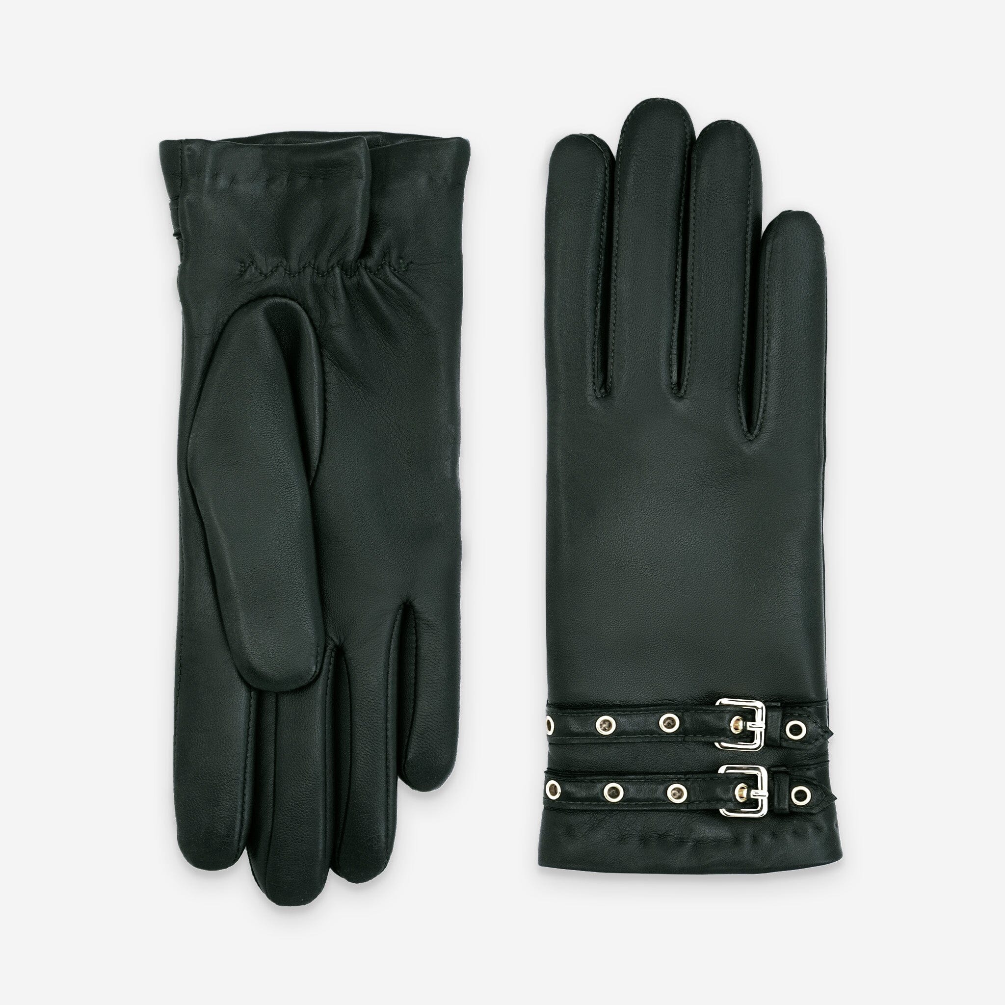 Gants cuir agneau-100% cachemire-21549CA Gants cuir femme prestige Glove Story Pine 6.5 