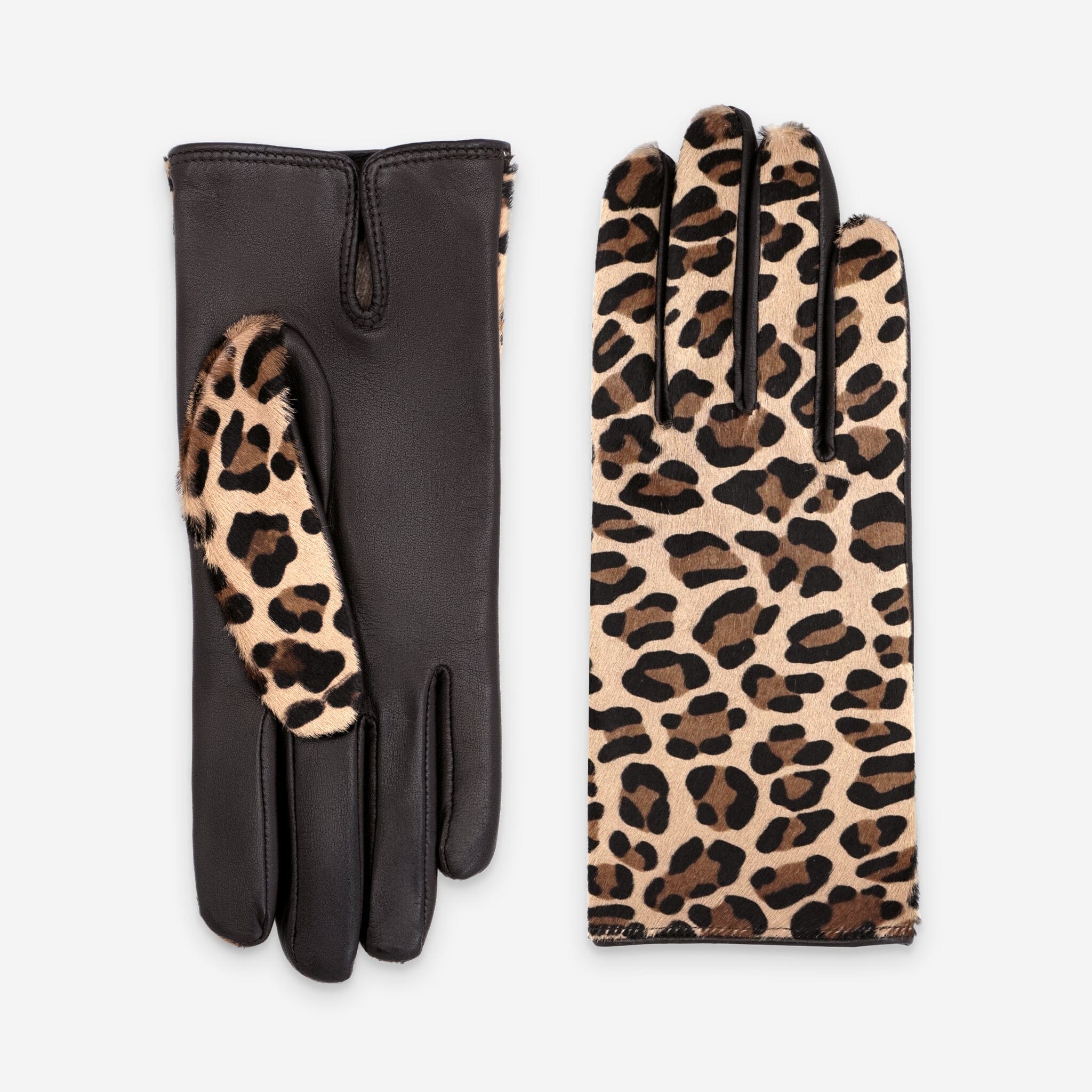 Gants cuir agneau-100% cachemire-21602CA Gants cuir femme prestige Glove Story Choco 6.5 