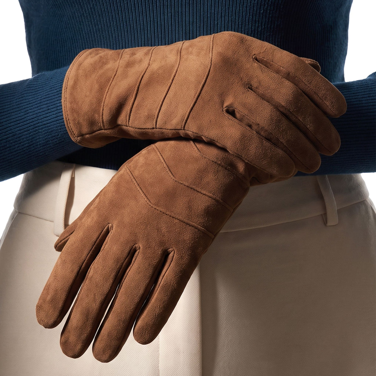 Gants cuir agneau-100% cachemire-21613CA Gants cuir femme prestige Glove Story 