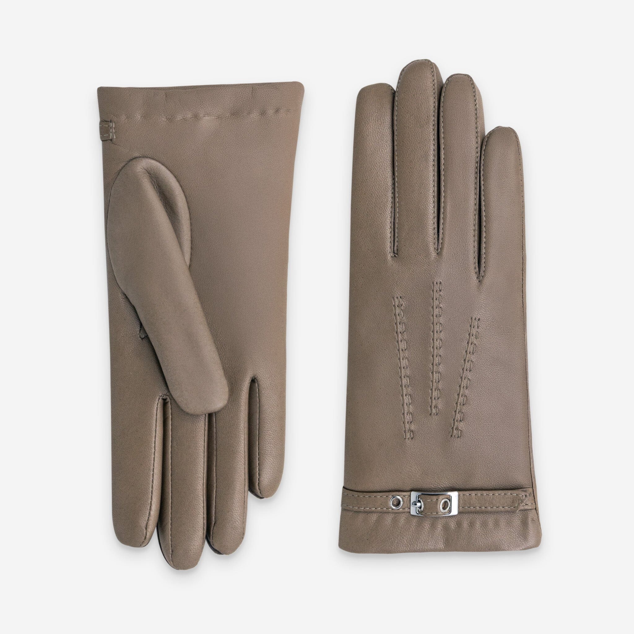 Gants cuir agneau-100% cachemire-21619CA Gants cuir femme prestige Glove Story Stone 6.5 