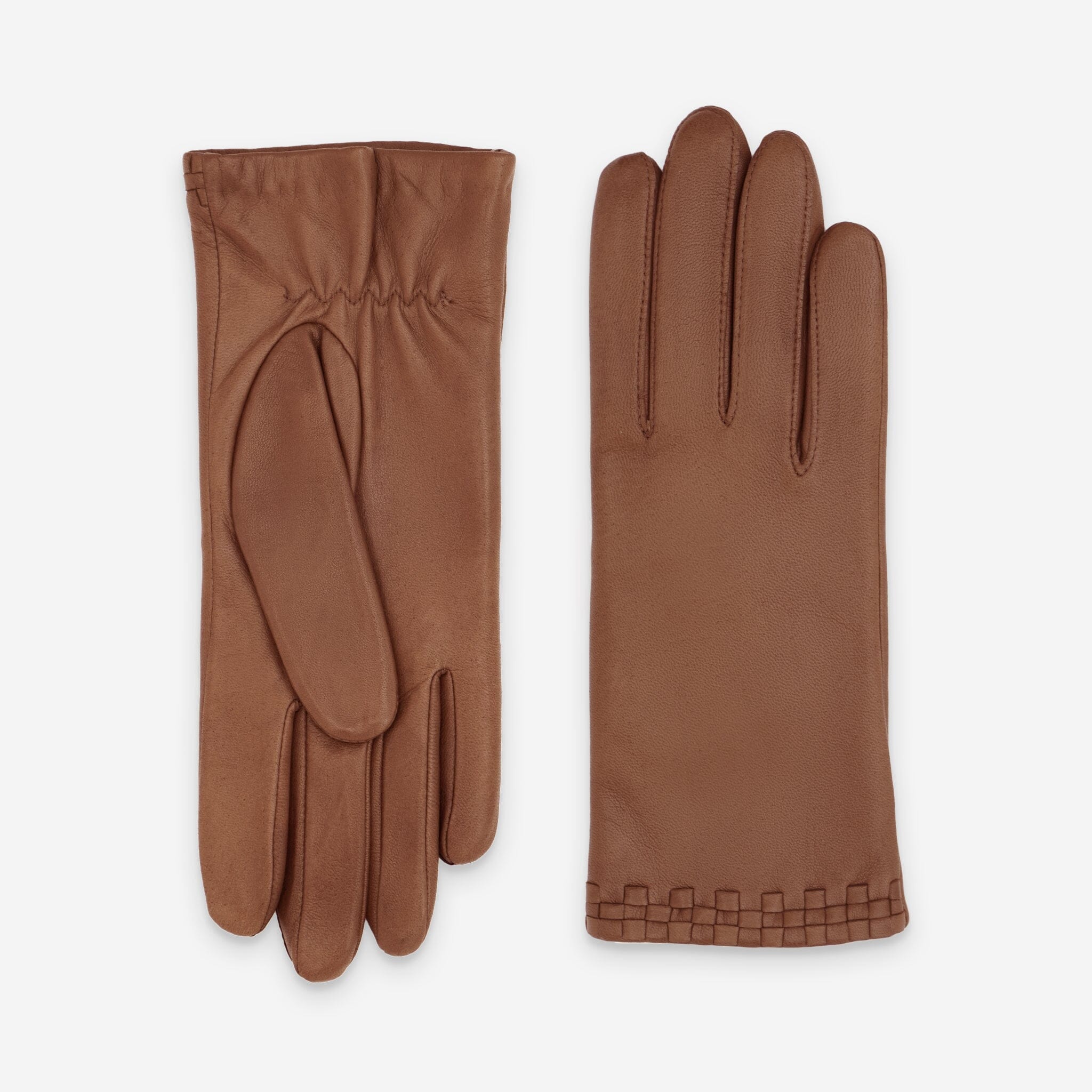Gants cuir agneau-100% polyester (polaire)-61035PO Gants cuir standard femme Glove Story Cork 6.5 
