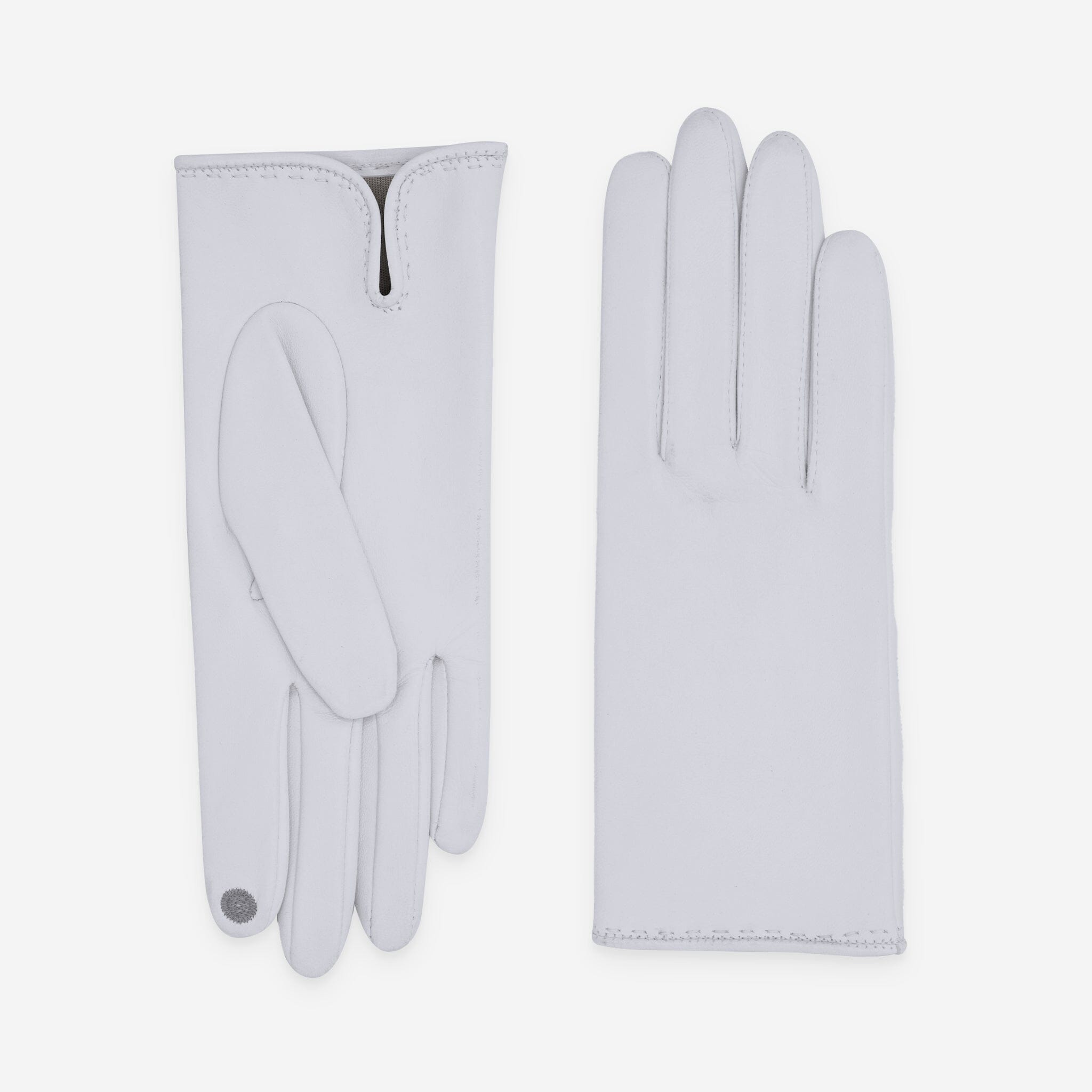 Gants cuir agneau-100% soie-21050ST Gant Glove Story Blanc 6.5 