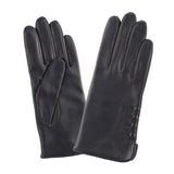 Gants cuir agneau-100% soie-21153SN Gant Glove Story Noir 6.5 