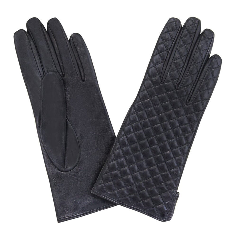 Gants cuir agneau-100% soie-21441SN Gant Glove Story Noir 6.5 