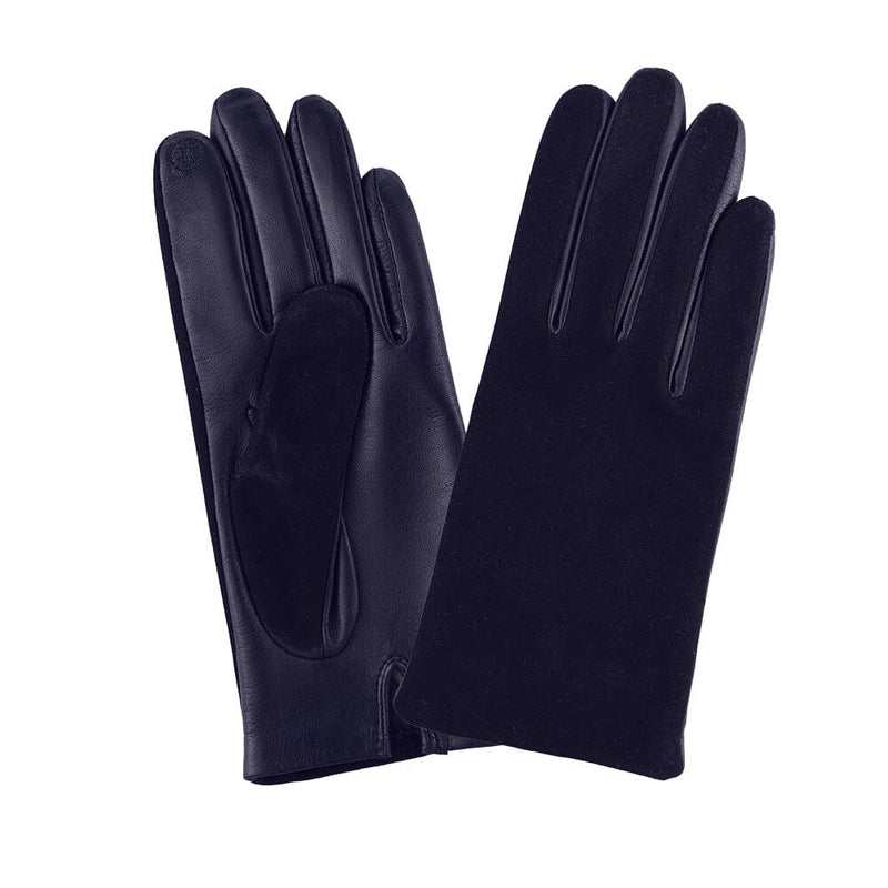 Gants cuir agneau-100% soie-21464SN Gant Glove Story Deep Blue 6.5 
