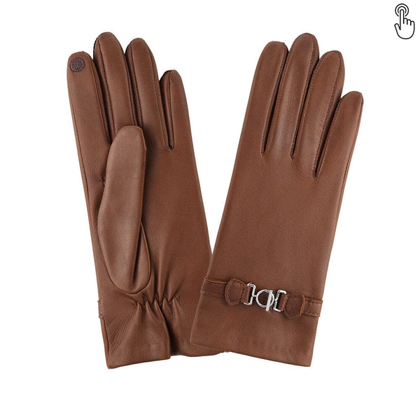 Gloves Apex - Gants en cuir pour femme - Cuir de mouton 100% de haute  qualité - Cognac