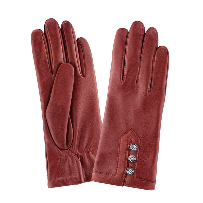 Gants cuir agneau-100% soie-21592SN Gloves & Mittens Glove Story Rouge 6.5 