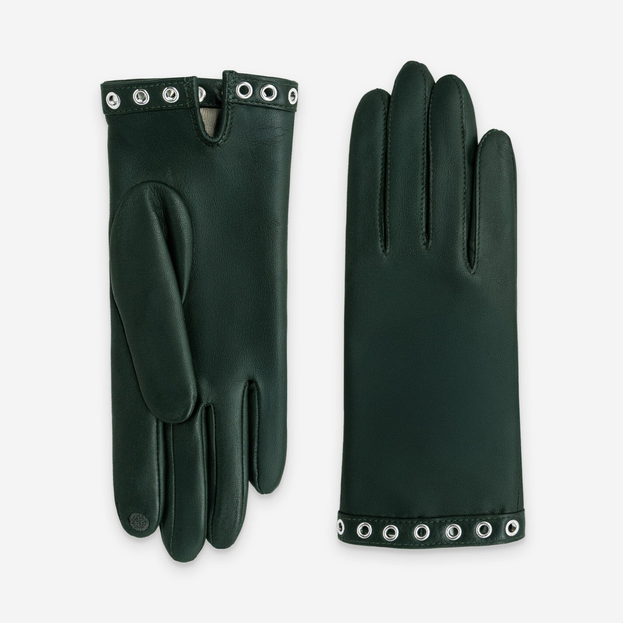 Gants cuir agneau-100% soie-21620SN Gants cuir femme prestige Glove Story Pine 6.5 