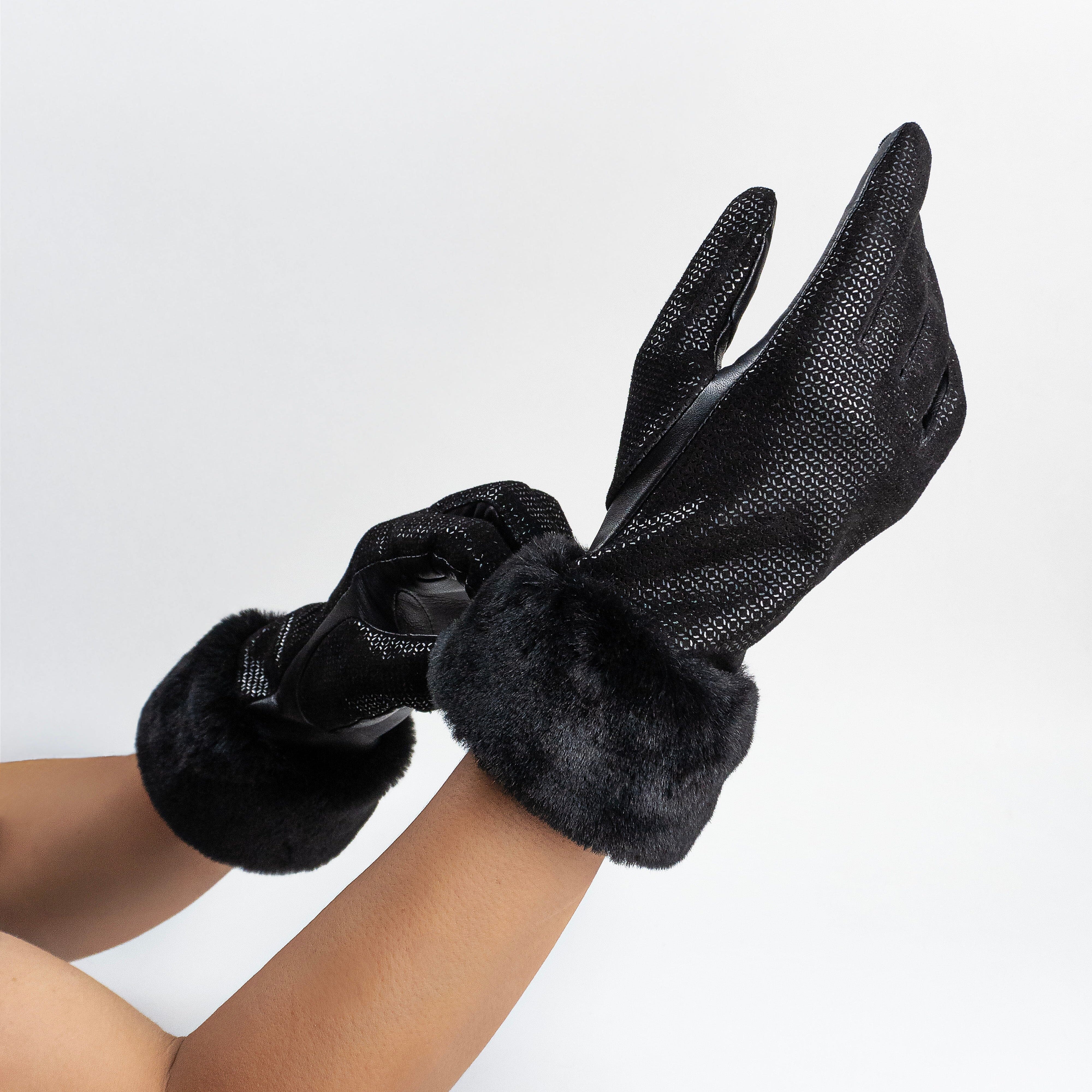 Gants cuir agneau-100% soie-21637SN Gants cuir femme prestige Glove Story 