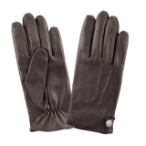 Gants cuir agneau-100% soie-22050SN Gant Glove Story Brun 7.5 