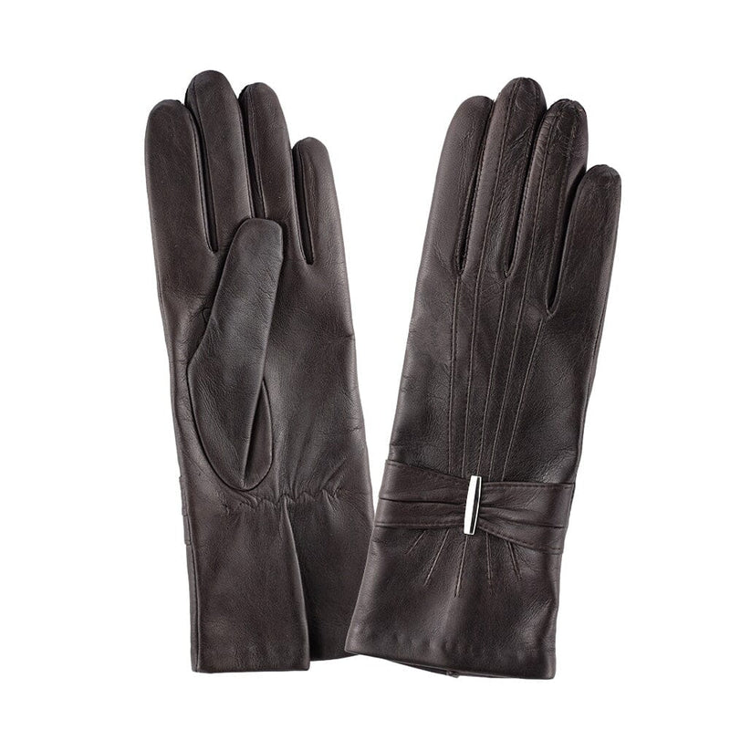 Gants cuir agneau-100% soie-53084SN Gloves & Mittens Glove Story Choco 6.5 