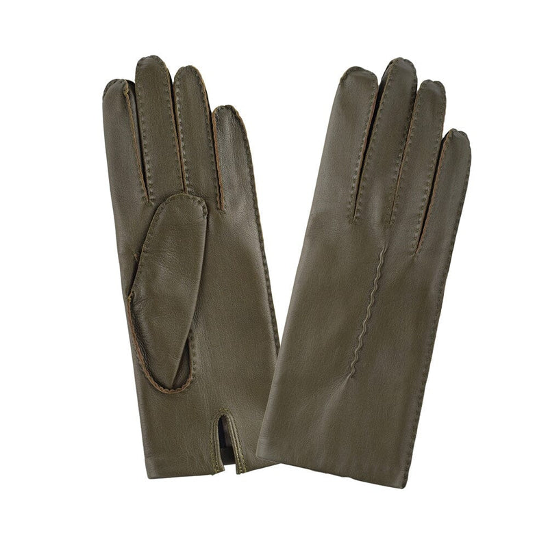 Gants cuir agneau-100% soie-53087SN Gloves & Mittens Glove Story Khaki 6.5 