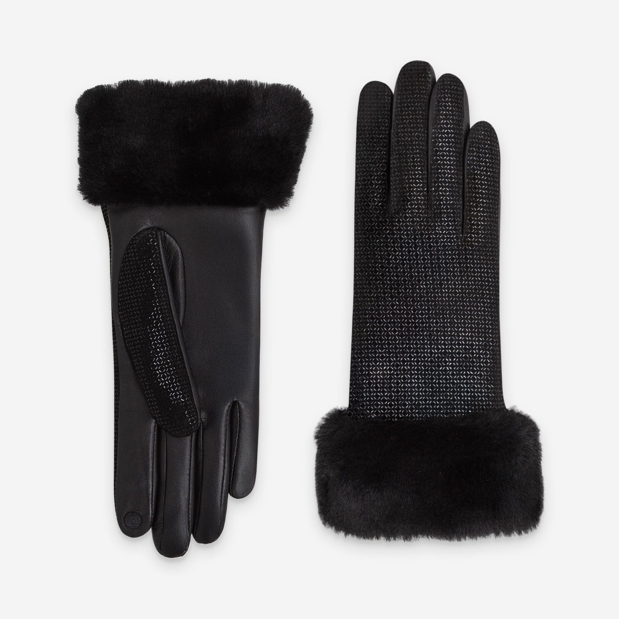 Gants cuir agneau-100% soie-53229SN Gants cuir femme prestige Glove Story Noir 6.5 