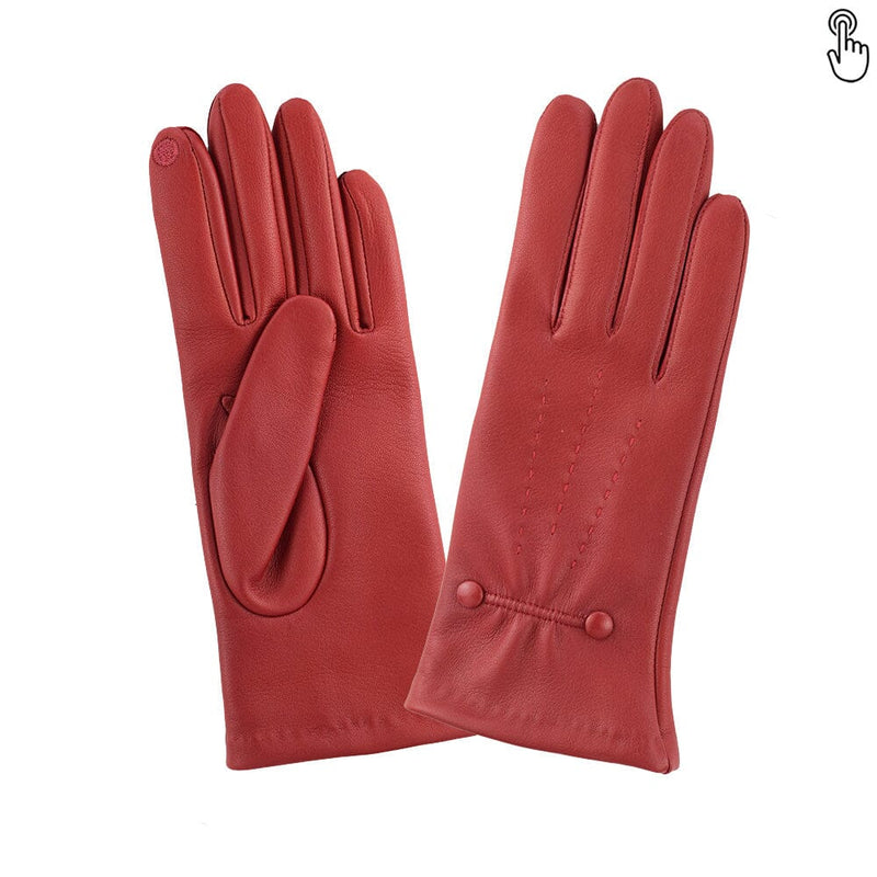 Gants cuir agneau-100% soie-Tactile-21481SN Gant Glove Story Rouge 6.5 