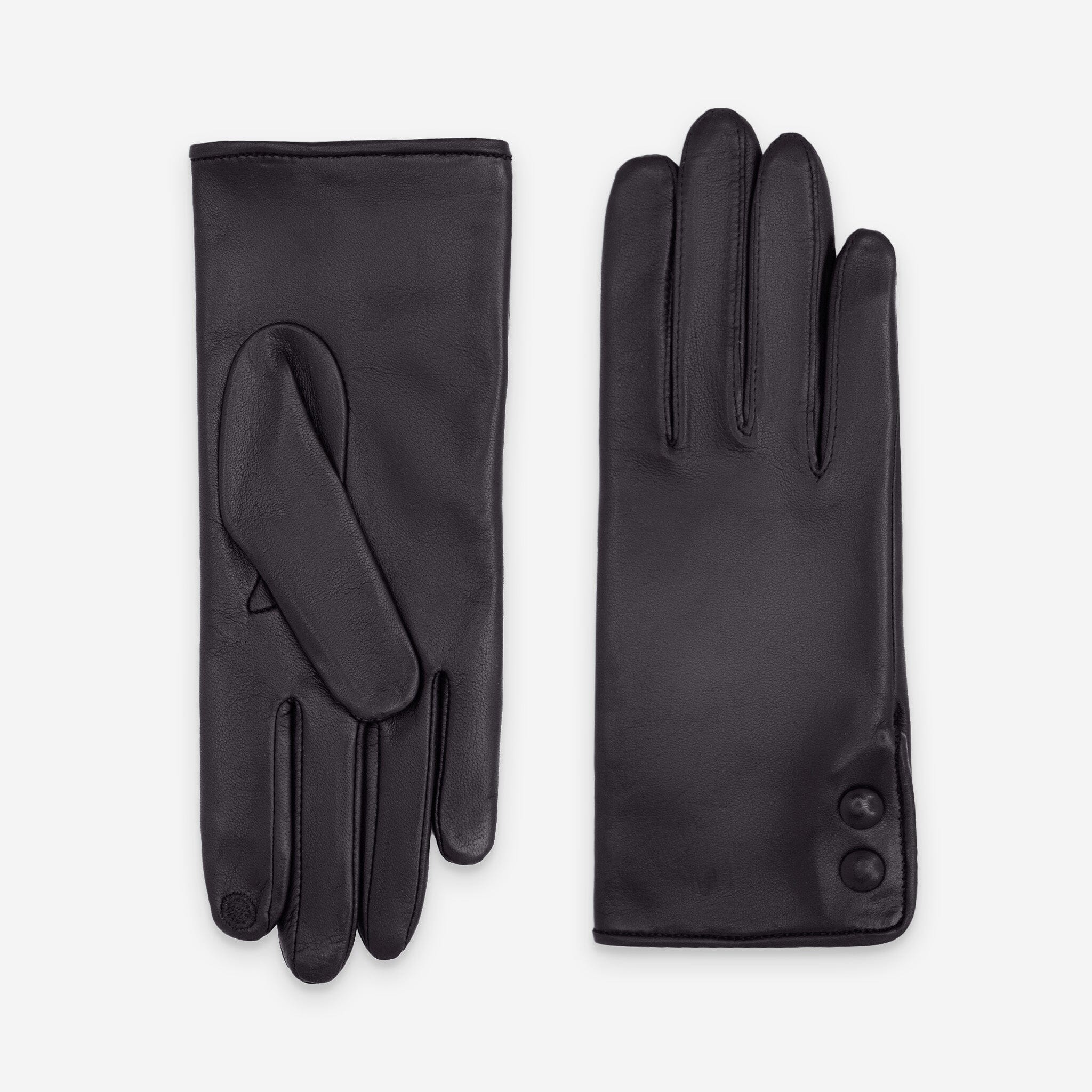 Gants cuir agneau-100% soie-Tactile-21503SN Gants cuir femme prestige Glove Story Noir 6.5 