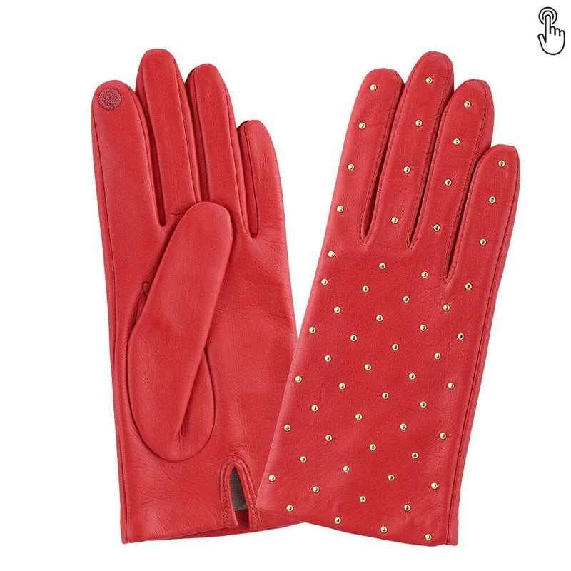 Gants cuir agneau-100% soie-Tactile-21508SN Gant Glove Story Flame Scarlet 6.5 