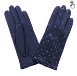 Gants cuir agneau-100% soie-Tactile-21508SN Gant Glove Story Indigo 6.5 
