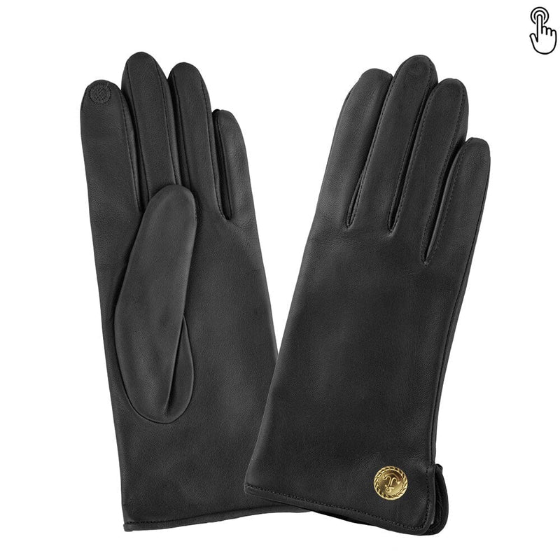 Gants cuir agneau-100% soie-Tactile-21524SN Gloves & Mittens Glove Story Noir 6.5 