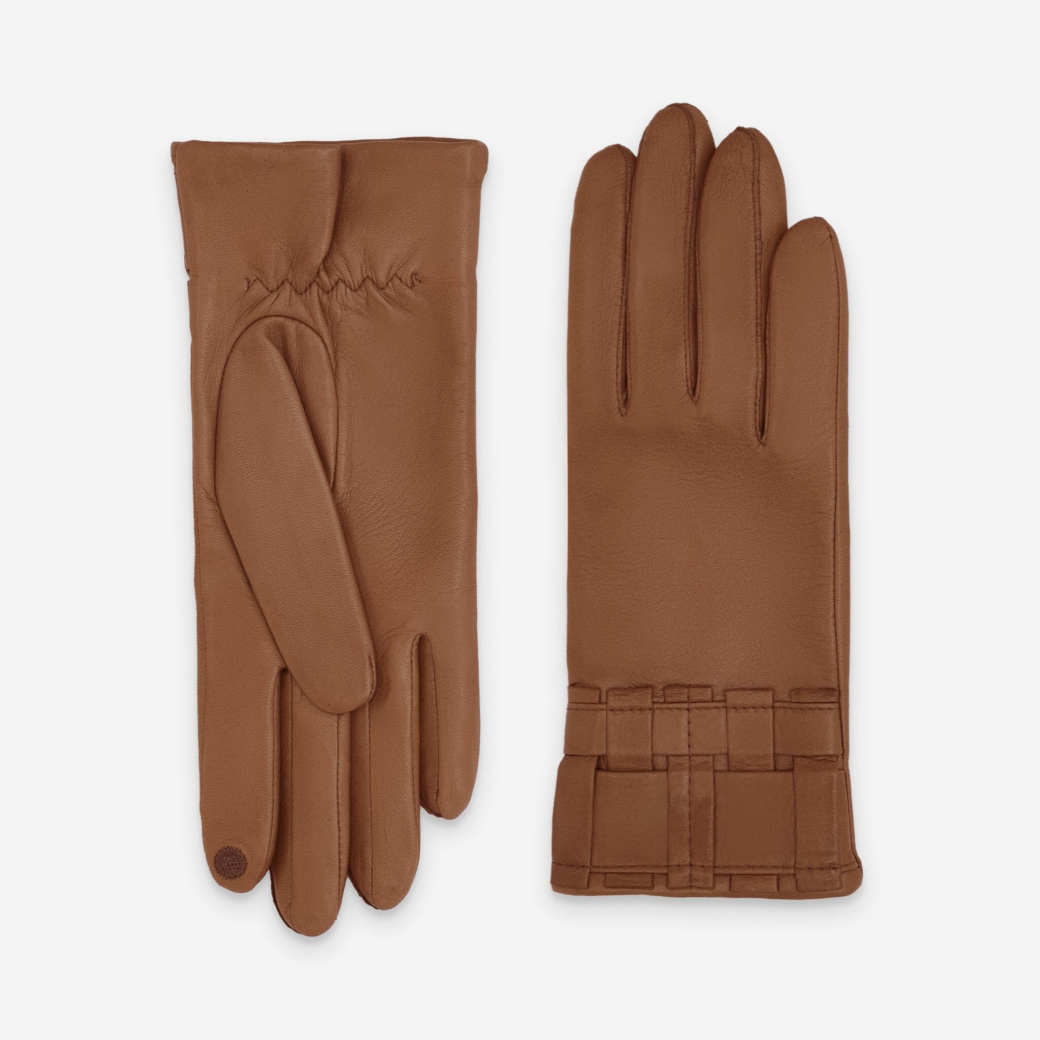 Gants cuir agneau-100% soie-Tactile-21594SN Gants cuir femme prestige Glove Story Cork 6.5 