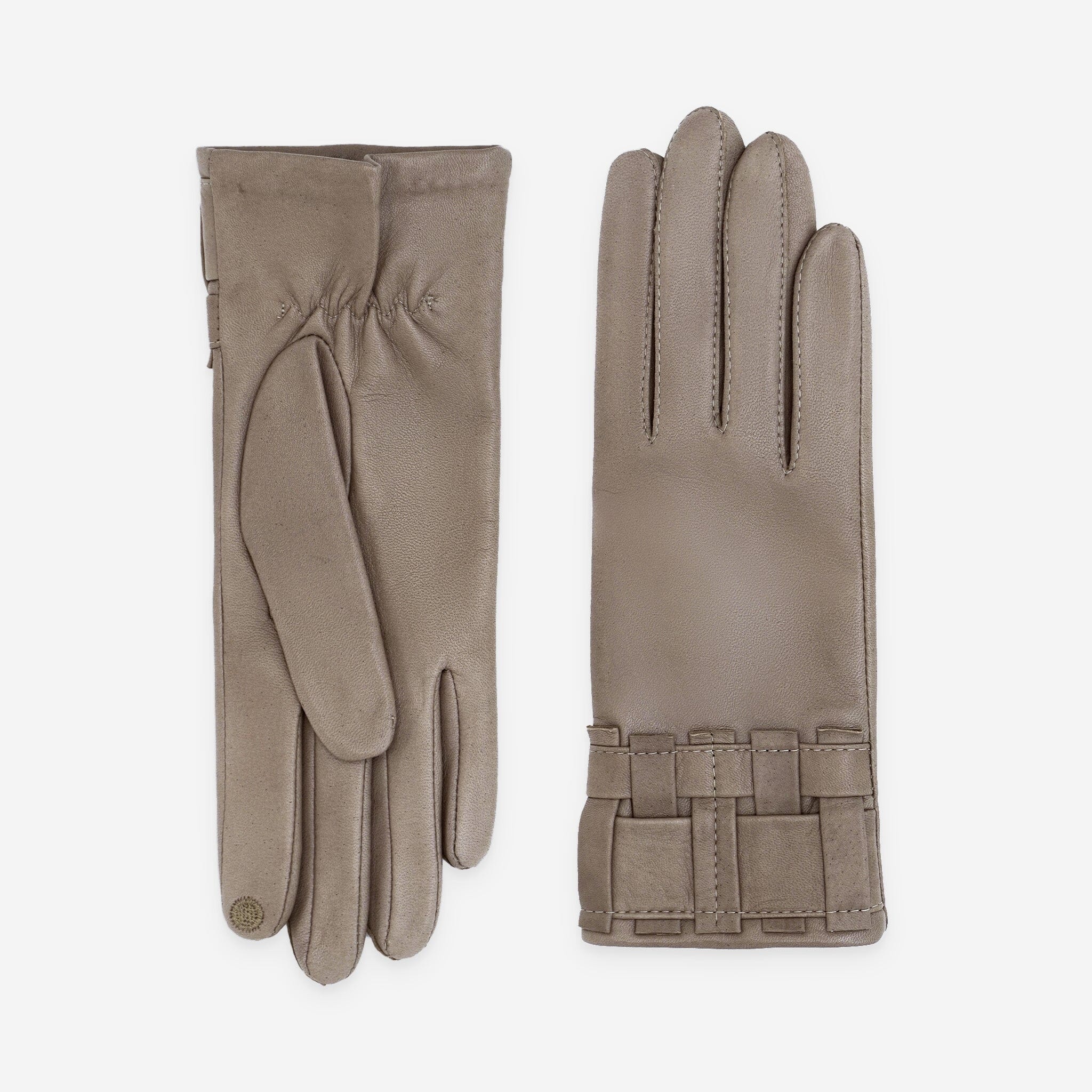 Gants cuir agneau-100% soie-Tactile-21594SN Gants cuir femme prestige Glove Story Stone 6.5 