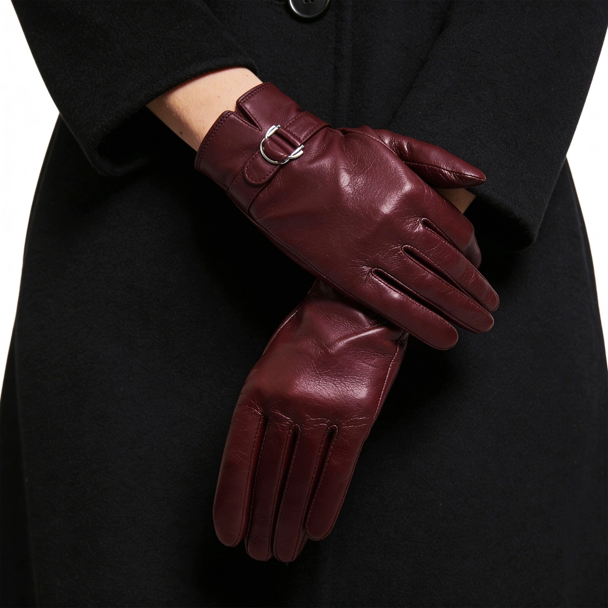 Gants cuir agneau-100% soie-Tactile-21597SN Gants cuir femme prestige Glove Story 