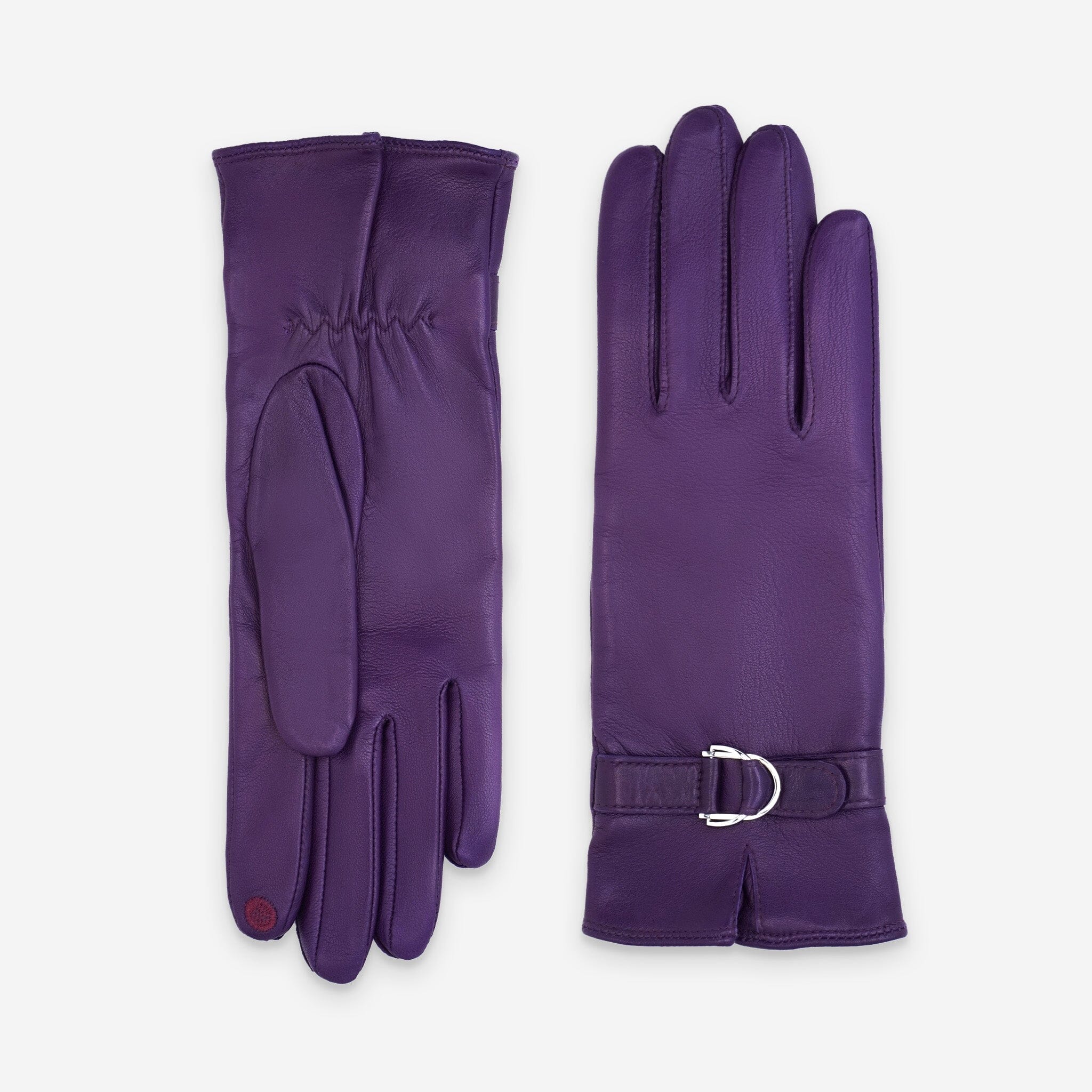 Gants cuir agneau-100% soie-Tactile-21597SN Gants cuir femme prestige Glove Story Violet 6.5 