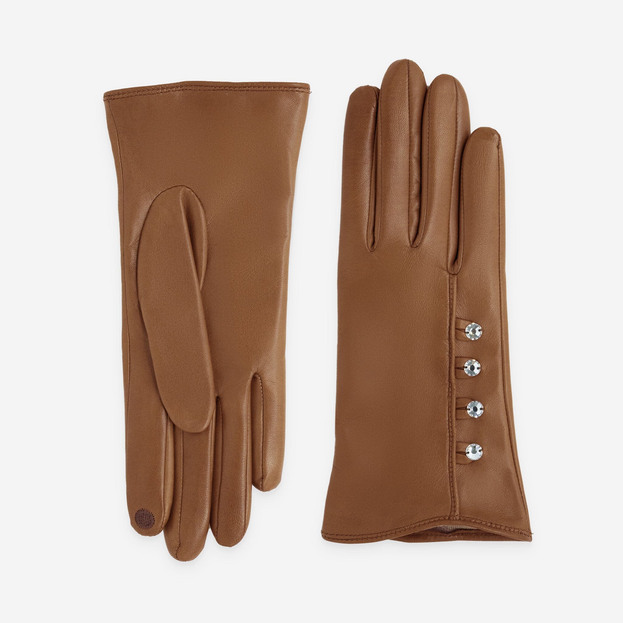 Gants cuir agneau-100% soie-Tactile-21600SN Gants cuir femme prestige Glove Story Cork 6.5 