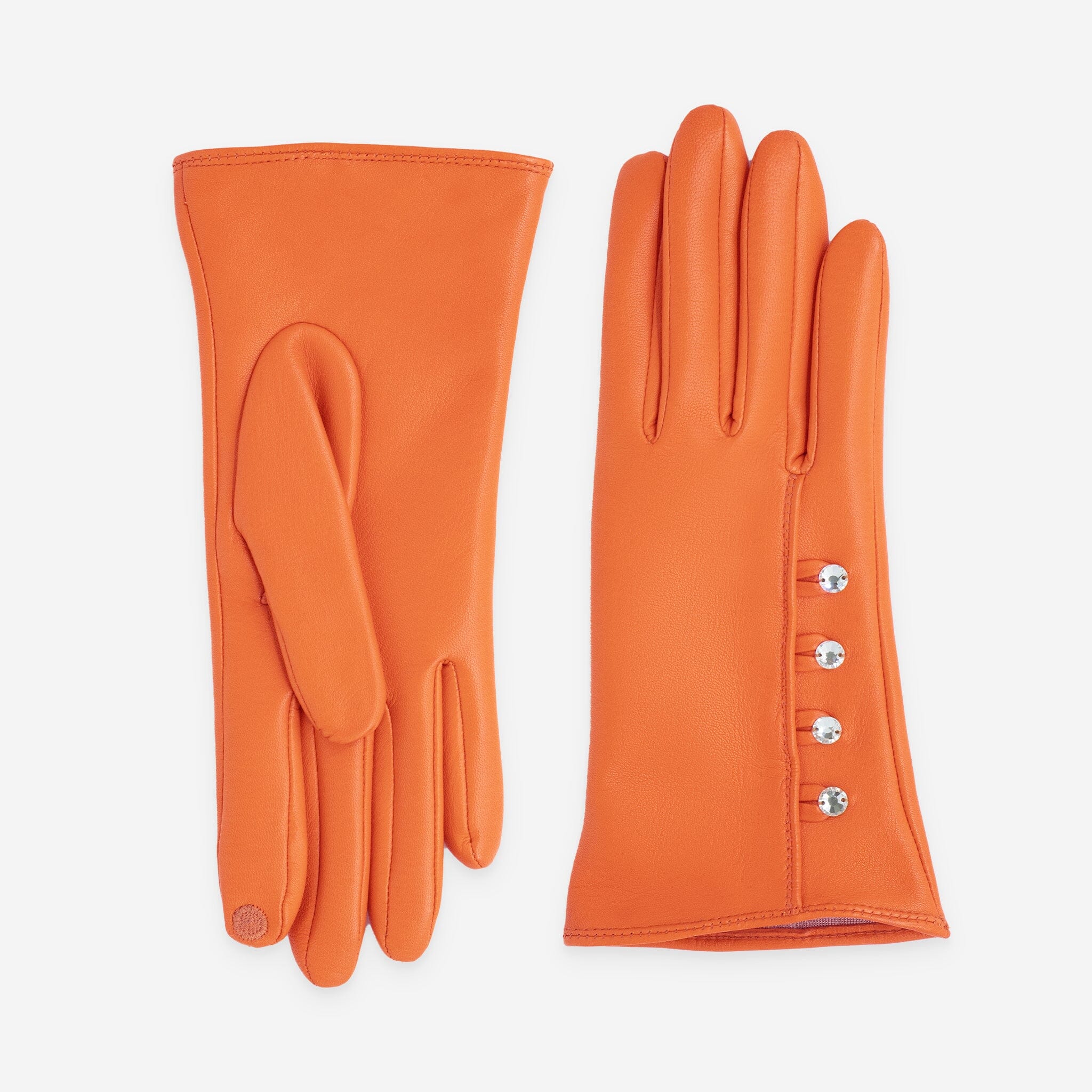 Gants cuir agneau-100% soie-Tactile-21600SN Gants cuir femme prestige Glove Story Tulipe 6.5 