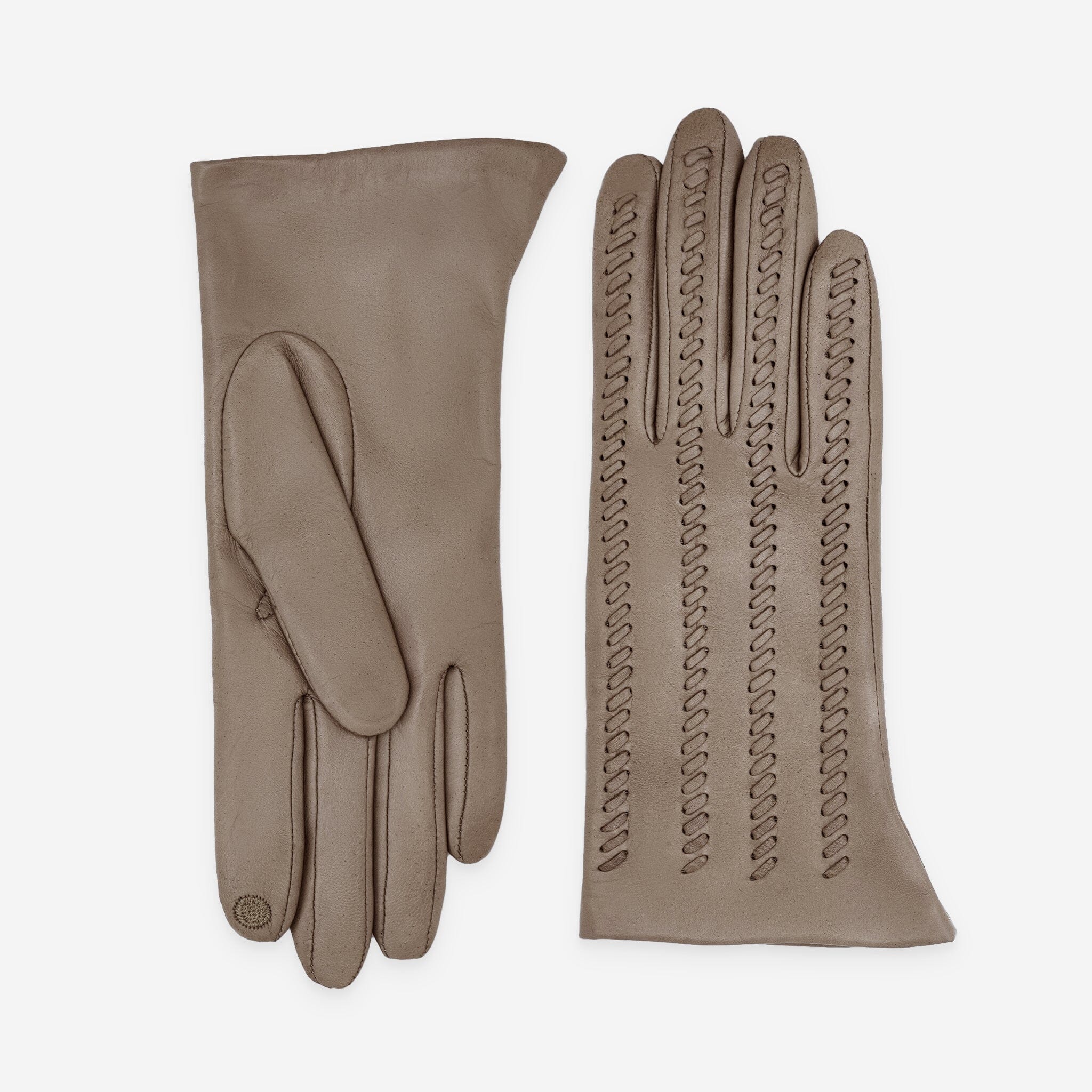 Gants cuir agneau-100% soie-Tactile-21604SN Gants cuir femme prestige Glove Story Stone 6.5 