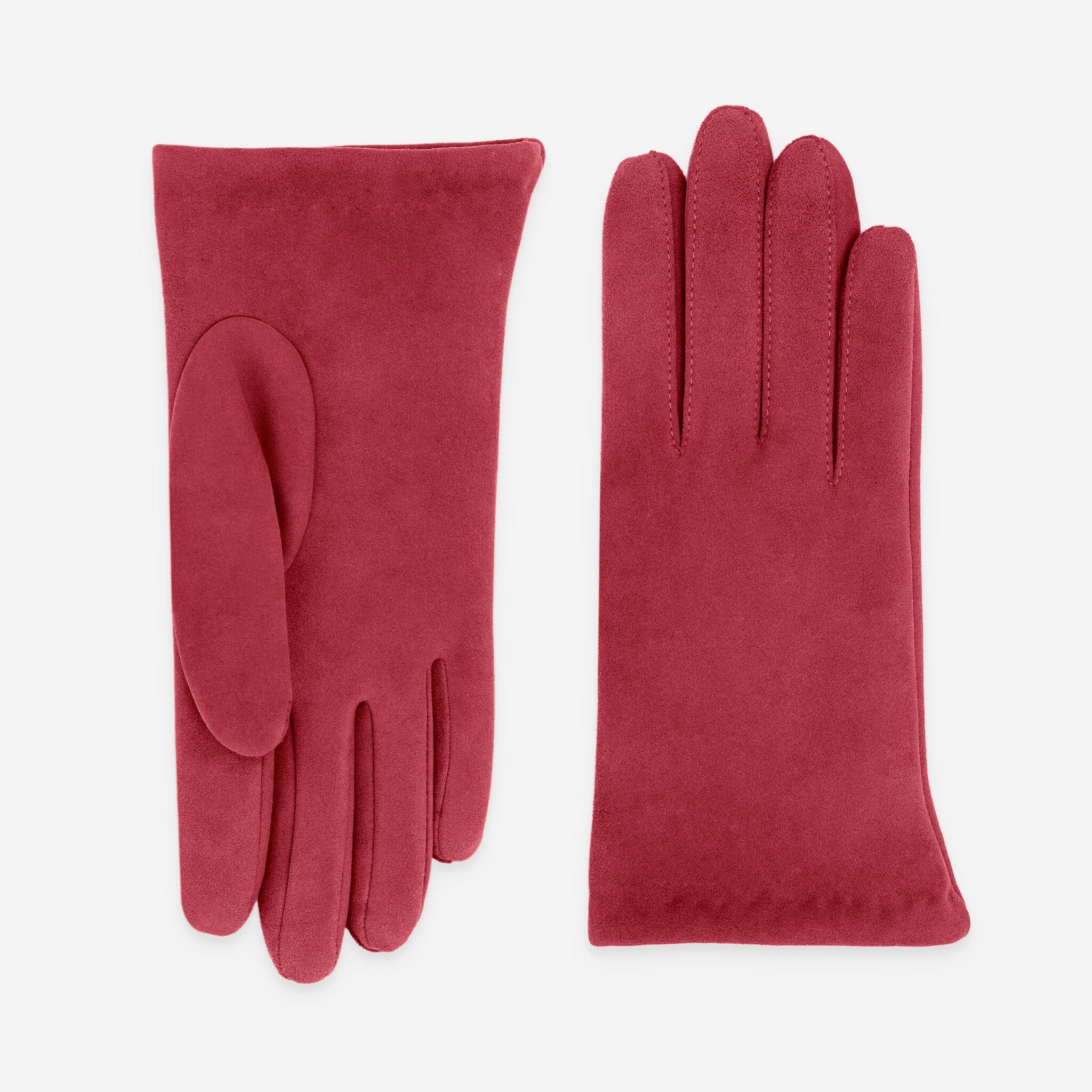 Gants cuir agneau-100%acrylique-21646TR Gants cuir femme prestige Glove Story Hot Red 6.5 