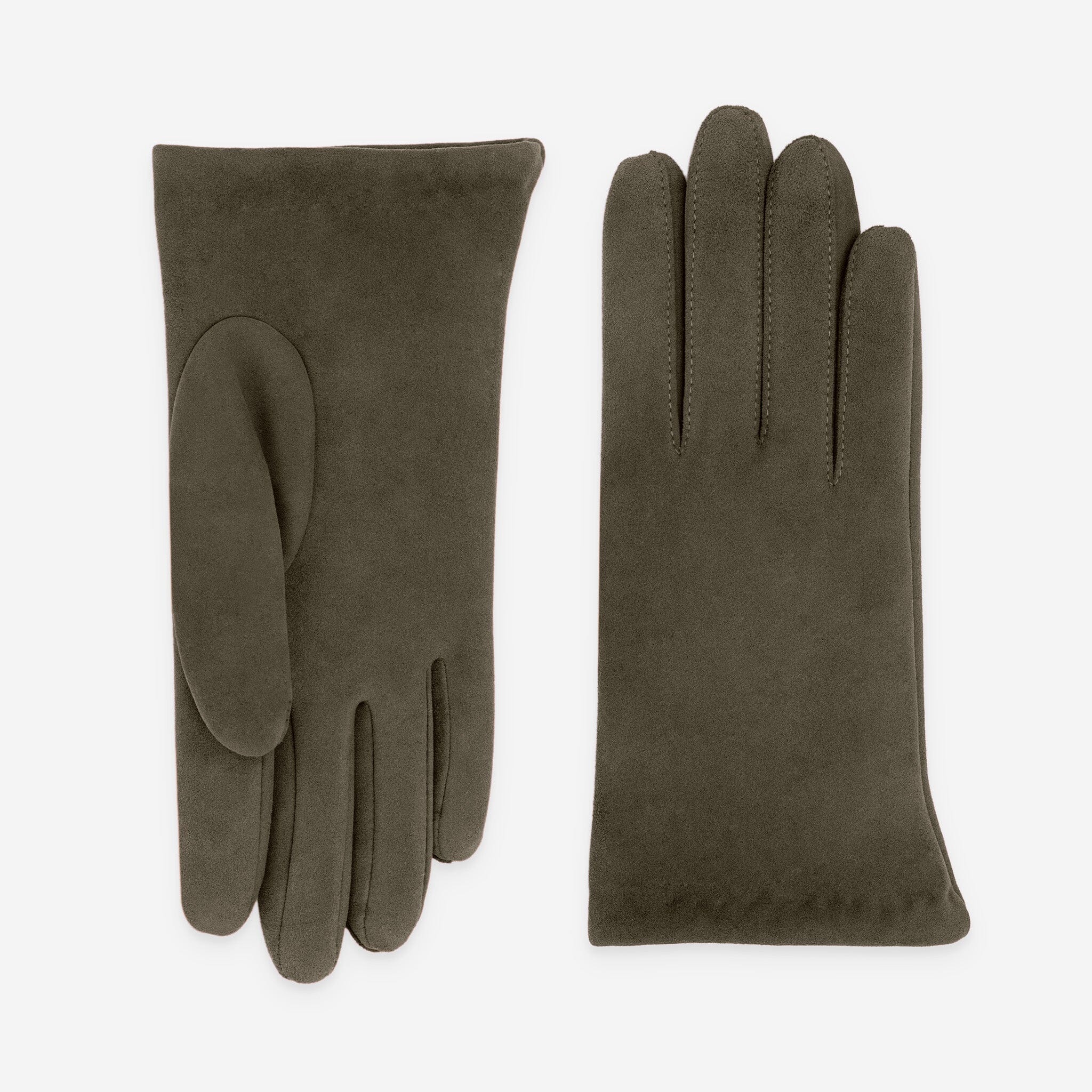 Gants cuir agneau-100%acrylique-21646TR Gants cuir femme prestige Glove Story Mud Brown 6.5 