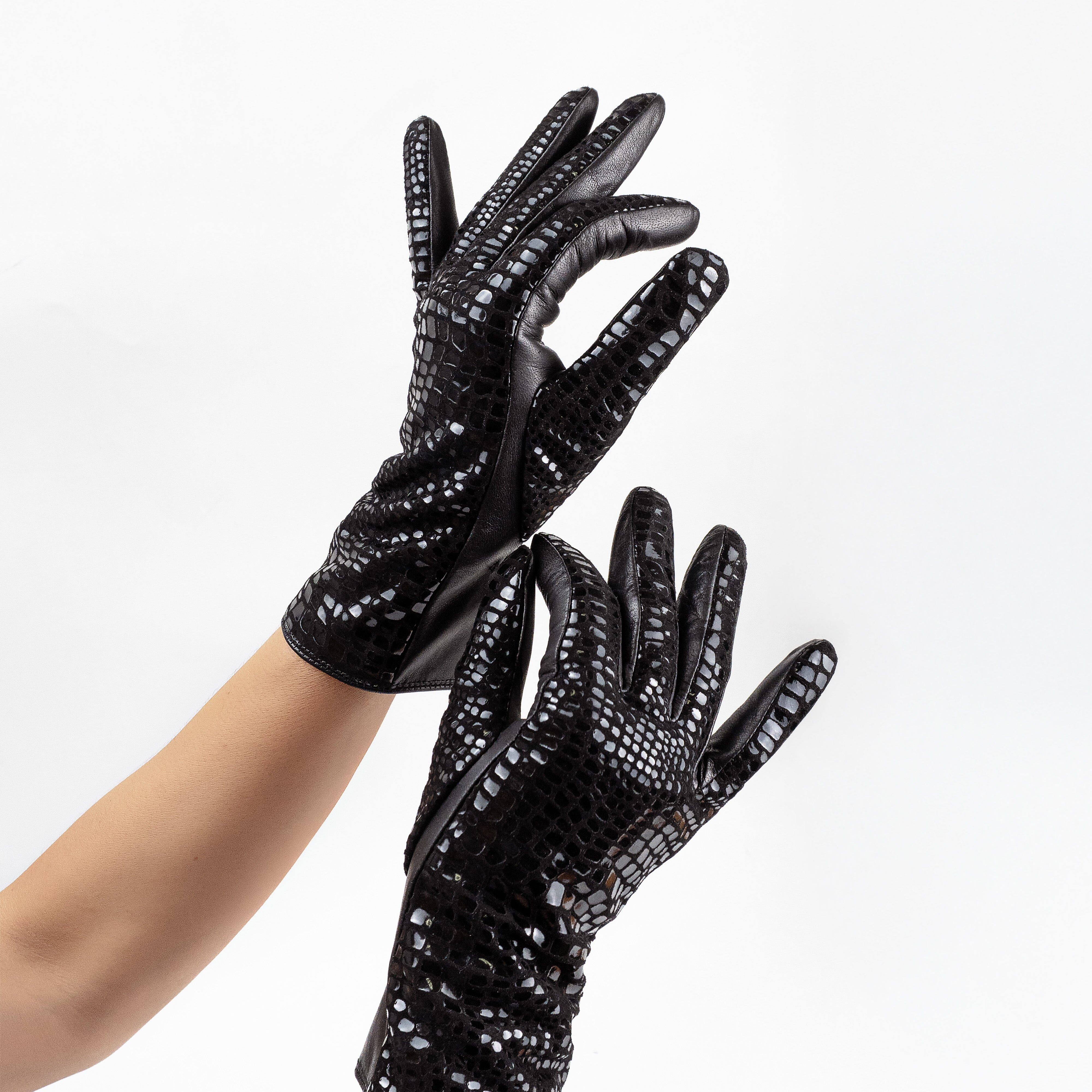 Gants cuir agneau-20%cachemire 40% laine 40% nylon-21633CA Gants cuir femme prestige Glove Story 
