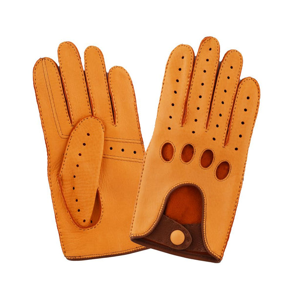 Automobiliste gants en cuir hommes noir avec couture rouge gants voiture