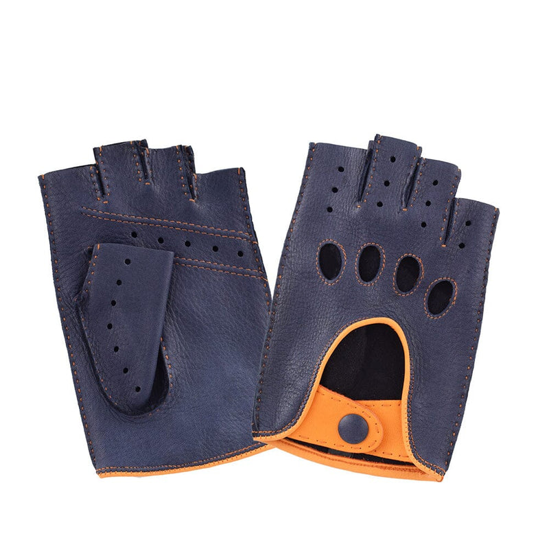 Gants cuir cerf-non doublé-conduite-22116NF Gant Glove Story Deep blue/Orange 8 
