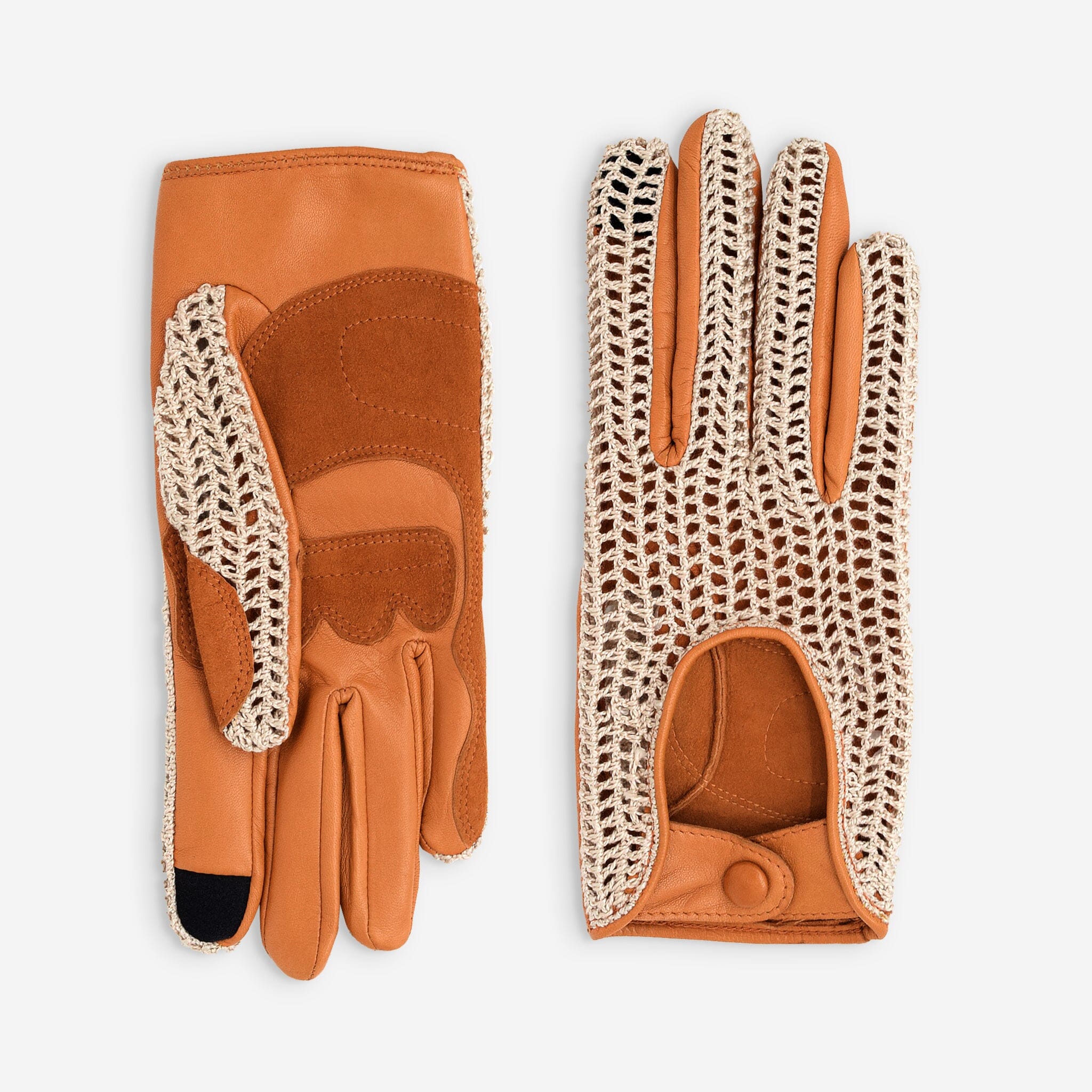 Gants cuir vélo/e-trottinette femme-Tactile-60012L Glove Story HONEY GINGER S 