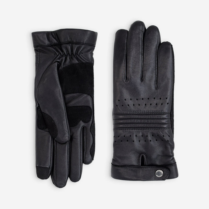 Gants cuir vélo/e-trottinette femme-Tactile-60015L Glove Story NOIR S 