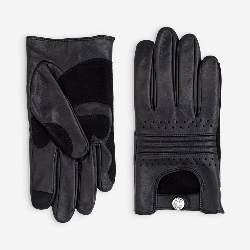 Gants cuir vélo/e-trottinette homme-Tactile-60016M Glove Story NOIR S 