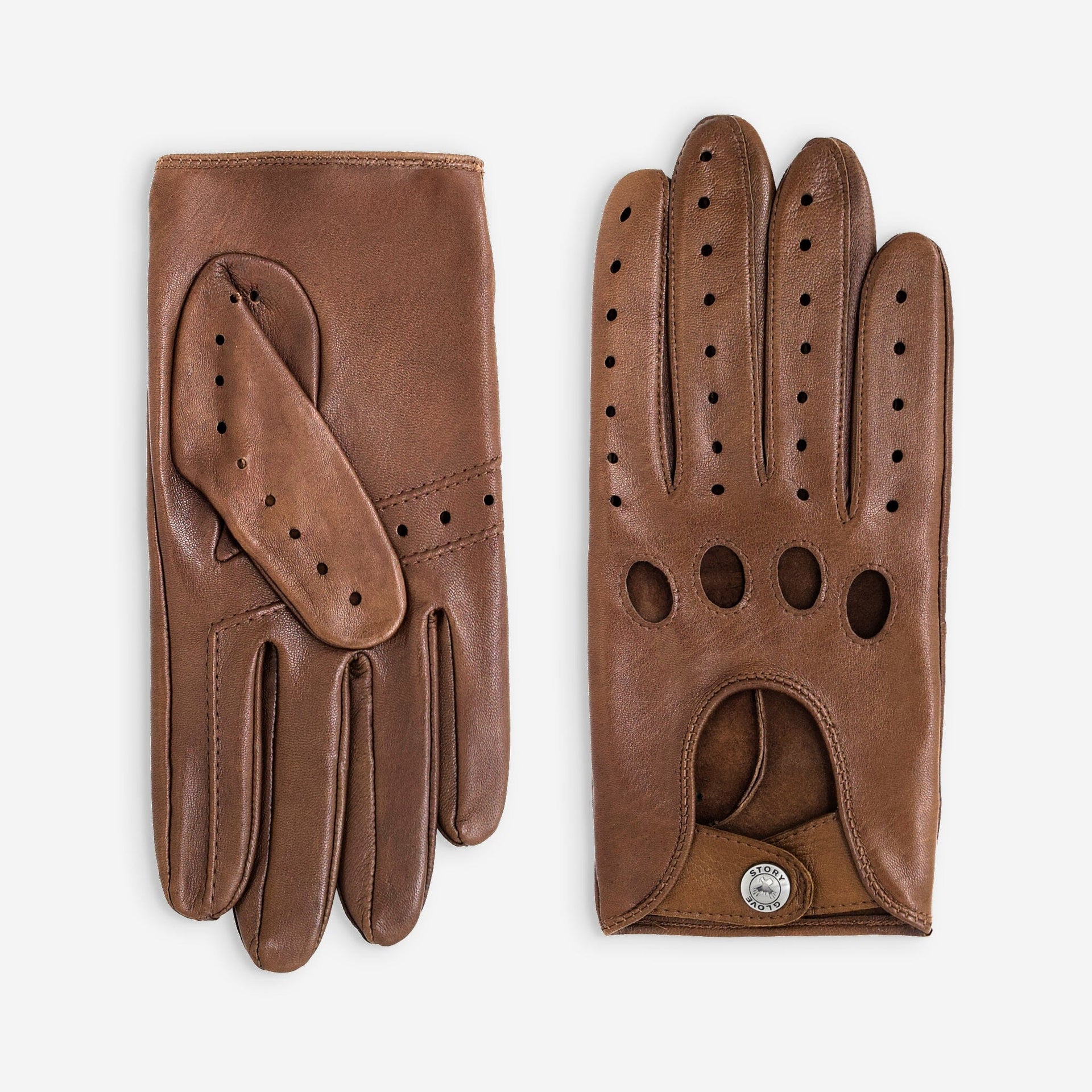 Lambskin Leather Driving Gloves – Unlined – 22035NF Cork